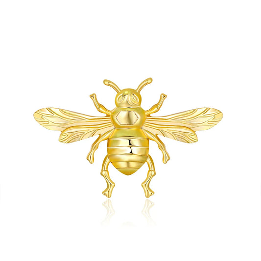 Gold Plated Bee Brooch Insect Pin Jewelry Gifts Wholesale