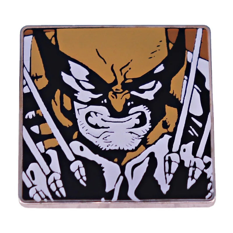 Wolverine Cute Cartoon Animal Enamel Pin Badge Lapel Brooch Anime Jewelry