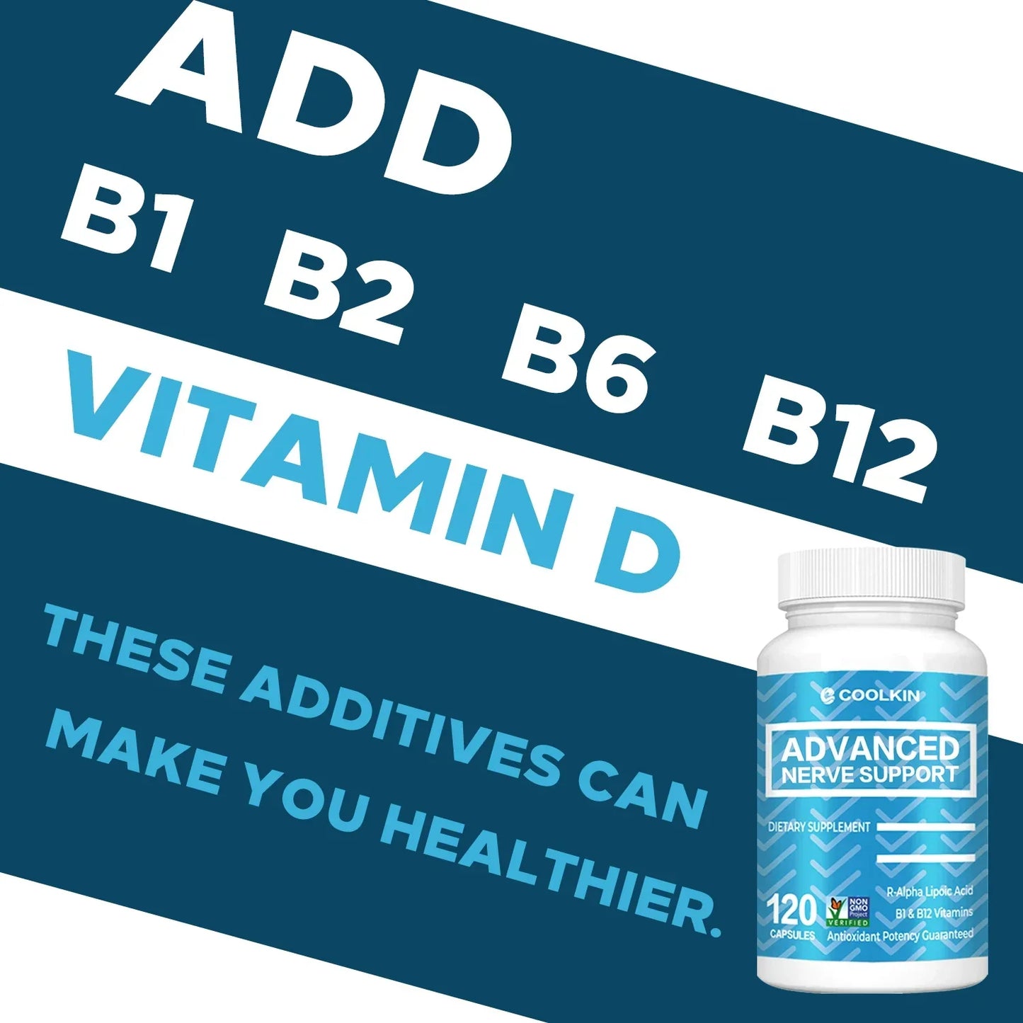 Advanced Nerve Support - Pain Relief, Antioxidant, Soothing Nerves, Non-GMO, Made in The USA