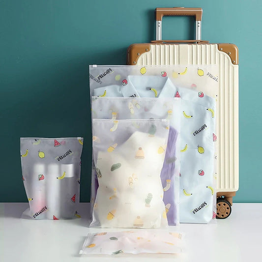 1pc Travel Zipper Cartoon Makeup Bag PVC Cosmetic Storage Bags Organizer Women Beauty Toiletry Kits Bath Wash Make Up Case - Concordia Style Boutique