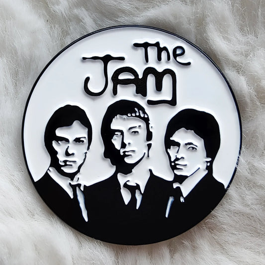Jam Rock Band Singer Enamel Pin Lapel Brooch