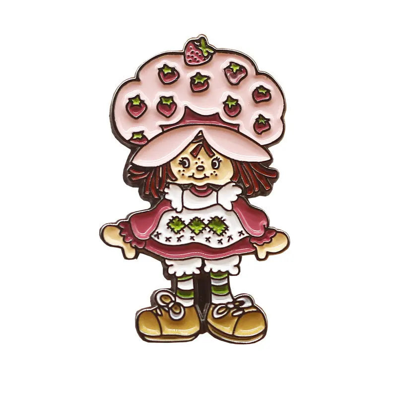 Strawberry Enamel Lapel Pin Badge Jewelry Brooch