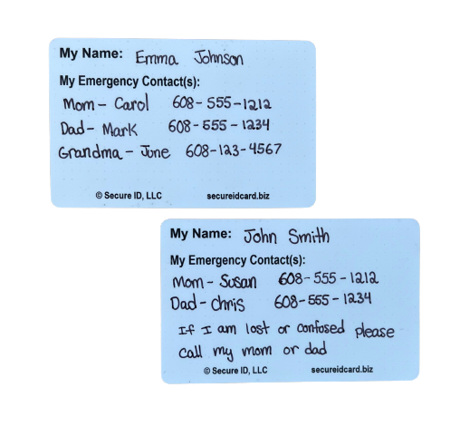 Write on Autism Awareness Card