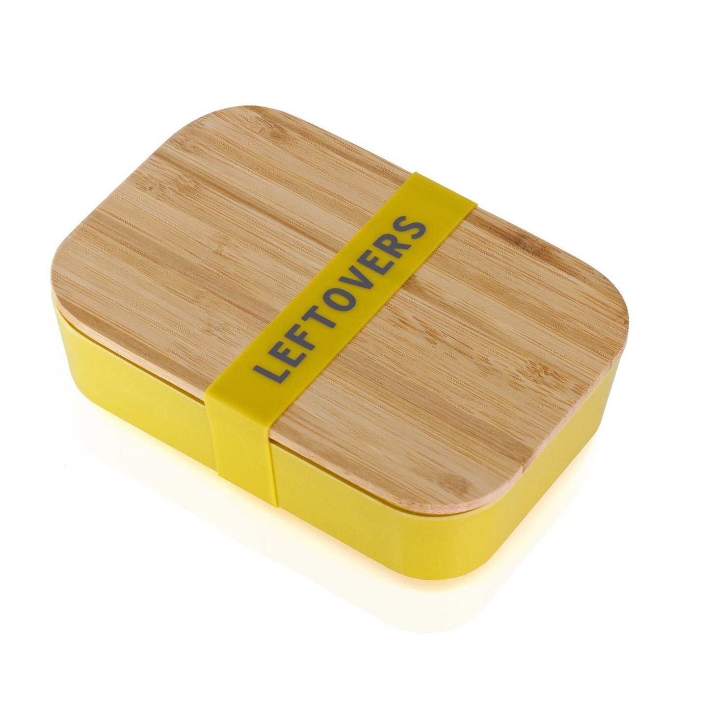 Set of 3 Leftovers Bamboo Lunch Box in Vivid Yellow | Eco-Friendly and Sustainable | 7.5" x 5" x 2" - Premium Lunch Box from The Bullish Store - Just $15.95! Shop now at Concordia Style Boutique
