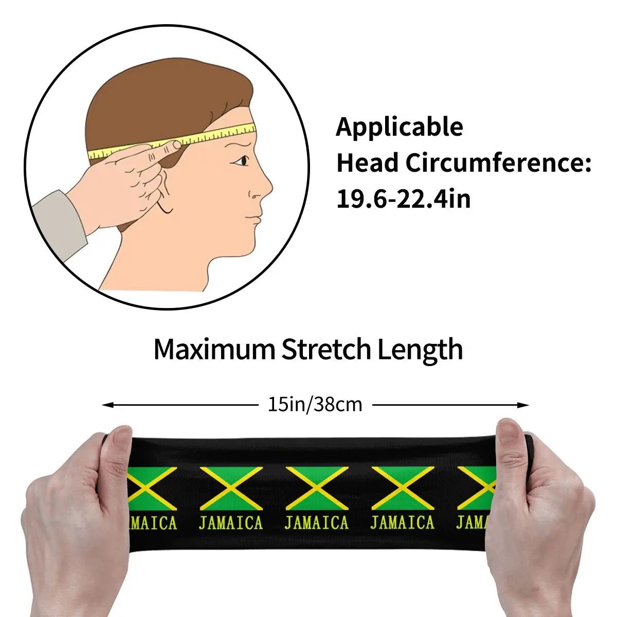 Jamaica Headband Flag Head wrap
