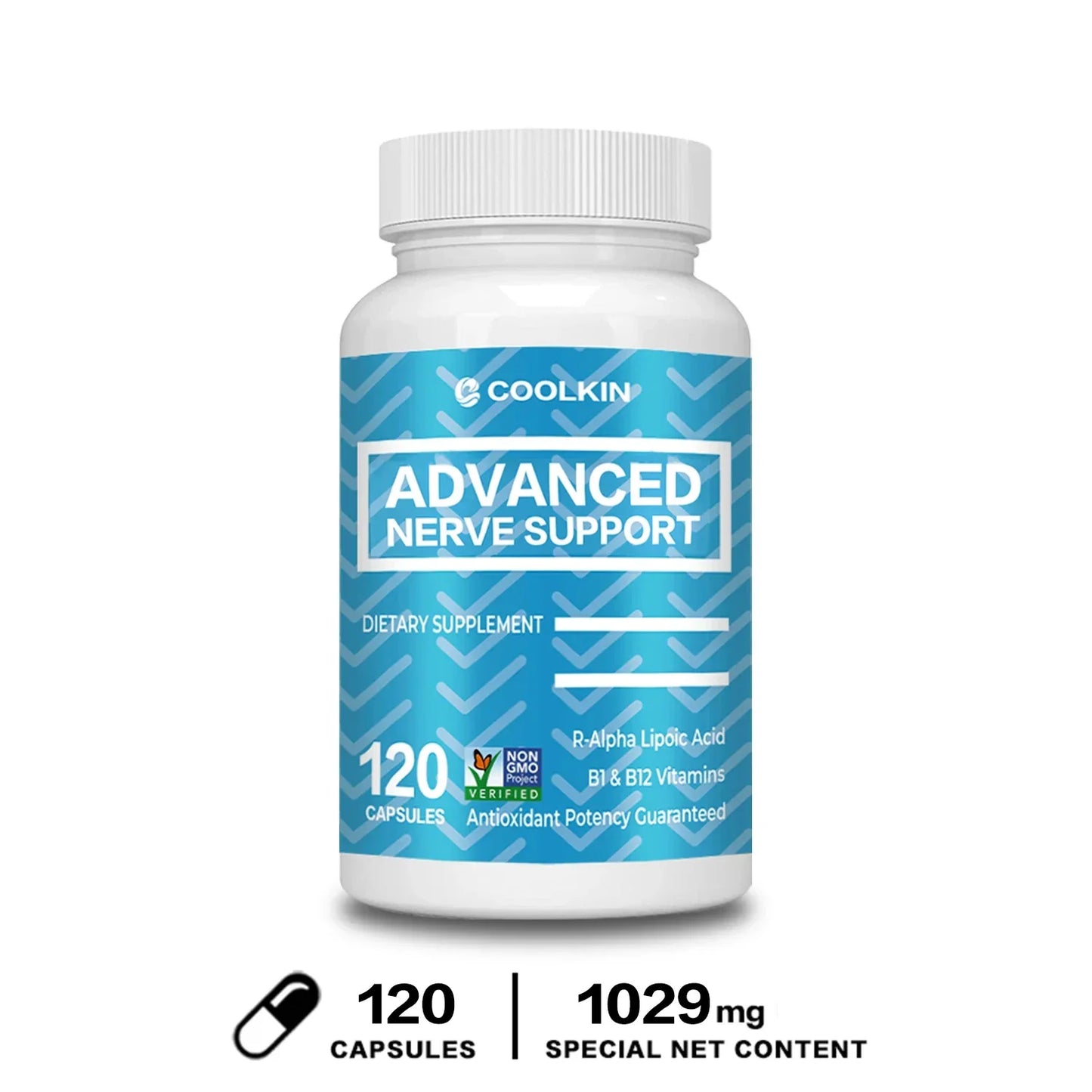 Advanced Nerve Support - Pain Relief, Antioxidant, Soothing Nerves, Non-GMO, Made in The USA