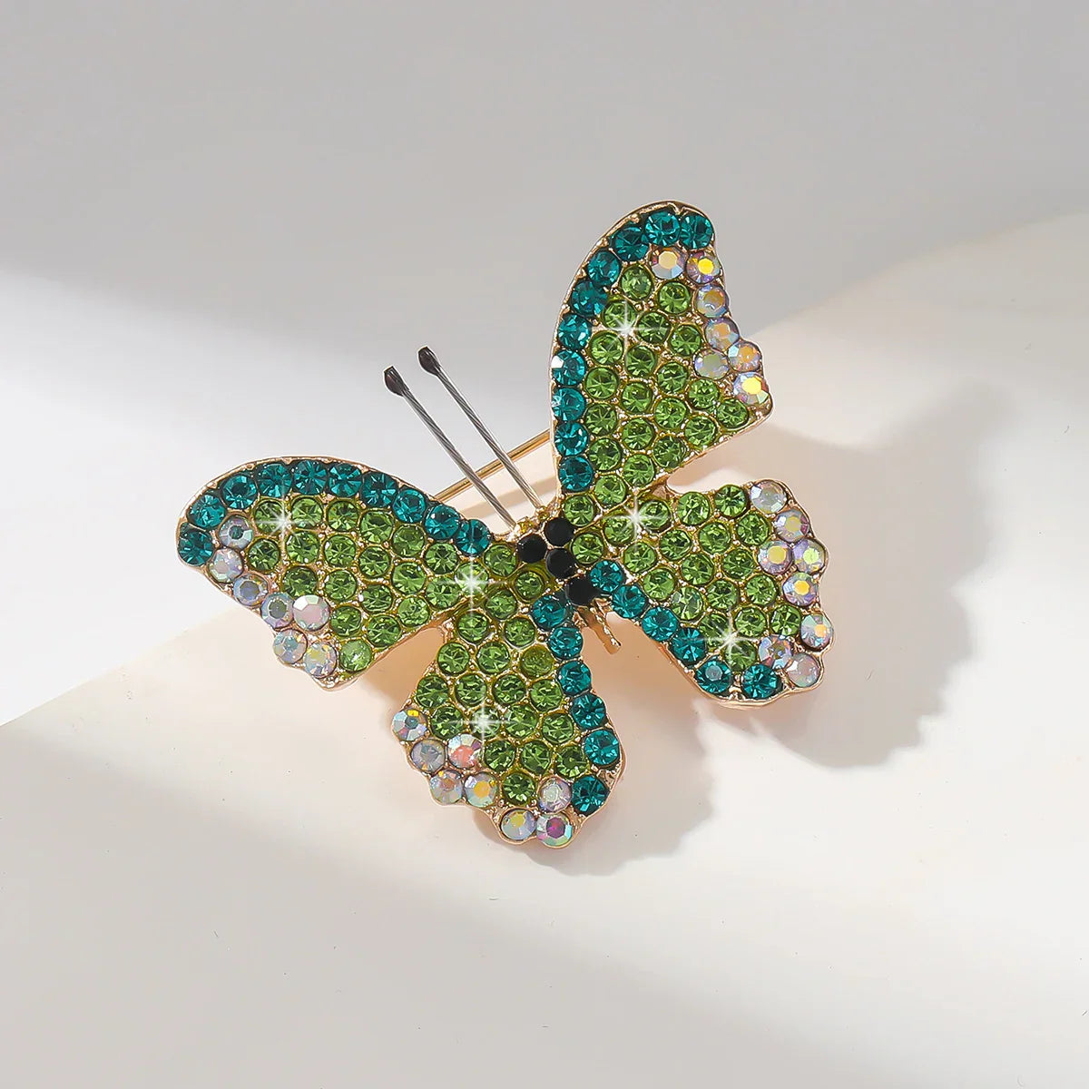 Butterfly Bee Brooch Rhinestone Pearl Lapel Pin Jewelry Gift