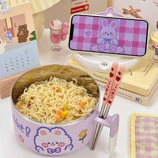 Bunny Ramen Bowl With Lid - Concordia Style Boutique