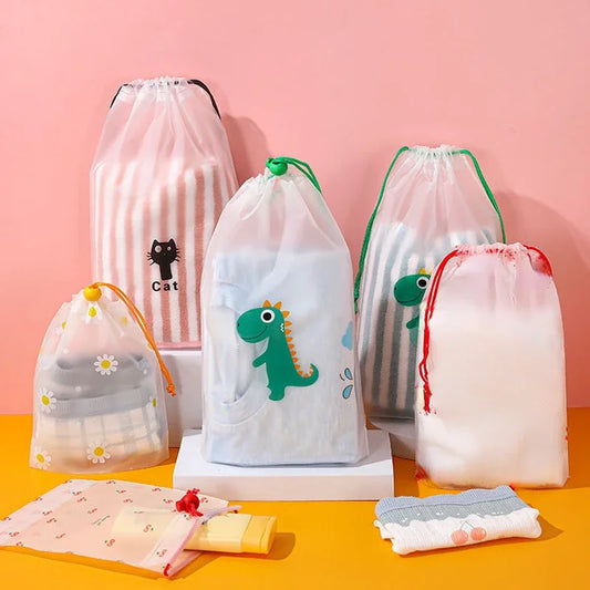 1Pcs Travel Portable Waterproof Beauty Case Toiletry Bags Transparent Drawstring Cosmetic Bag Girl Clear Makeup Bag Organizer - Concordia Style Boutique