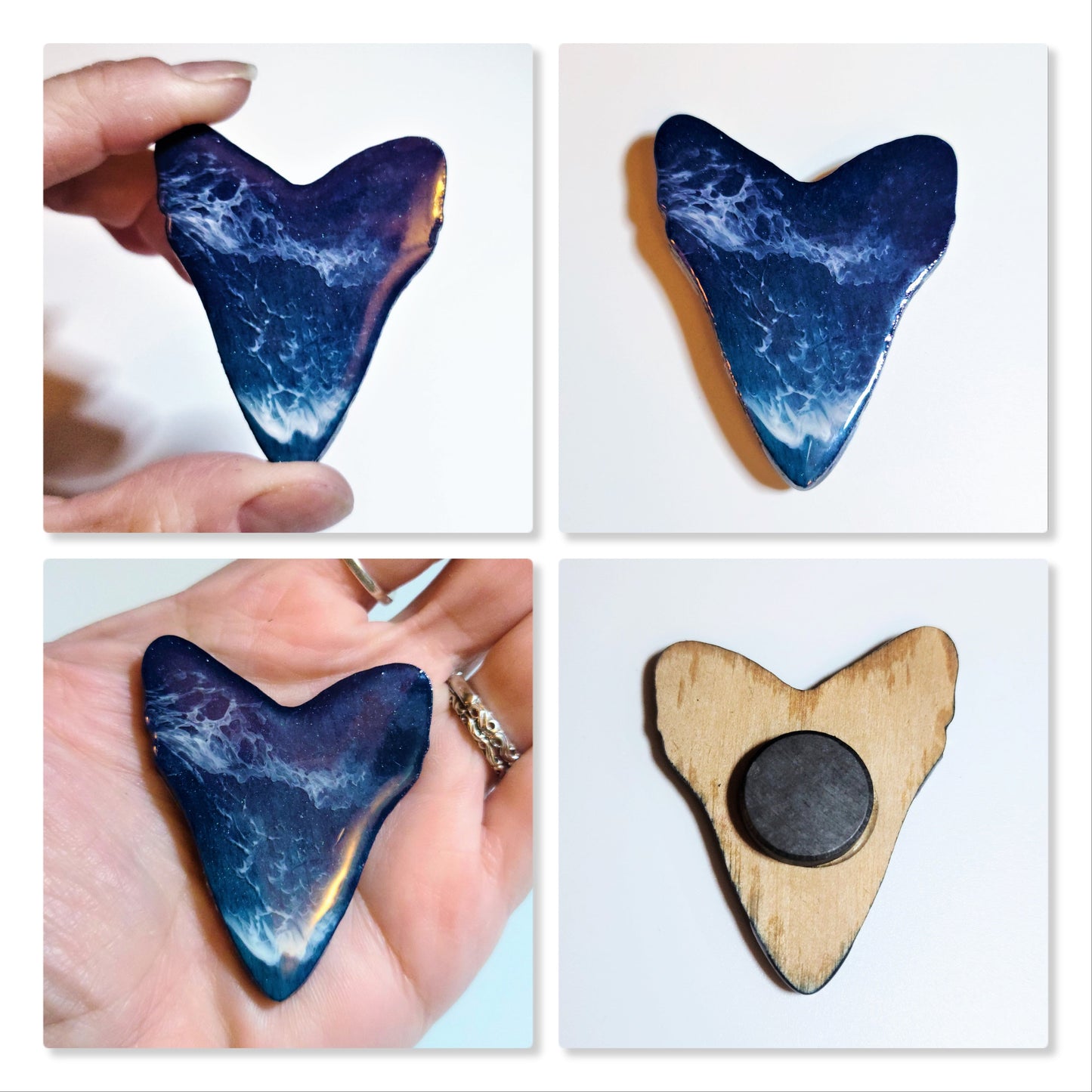 Resin & Wood Ocean Magnets-Sea Creatures