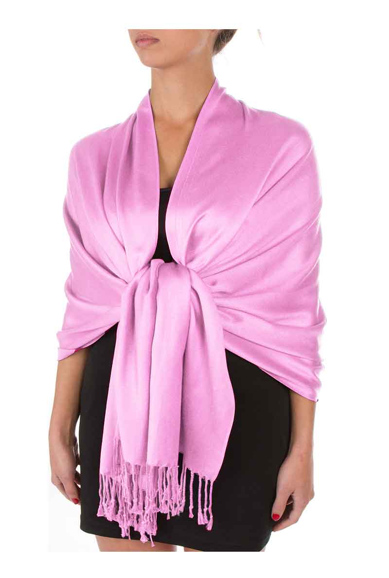 Sakkas Large Soft Silky Pashmina Feel Shawl Wrap Scarf Stole in Solid Colors - Concordia Style Boutique