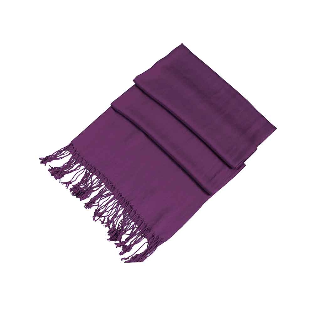 Sakkas Large Soft Silky Pashmina Feel Shawl Wrap Scarf Stole in Solid Colors - Concordia Style Boutique