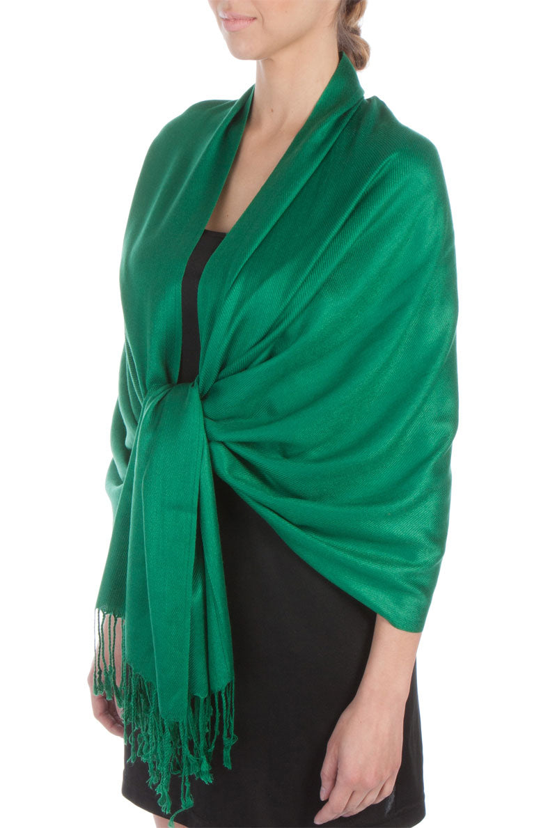 Sakkas Large Soft Silky Pashmina Feel Shawl Wrap Scarf Stole in Solid Colors - Concordia Style Boutique