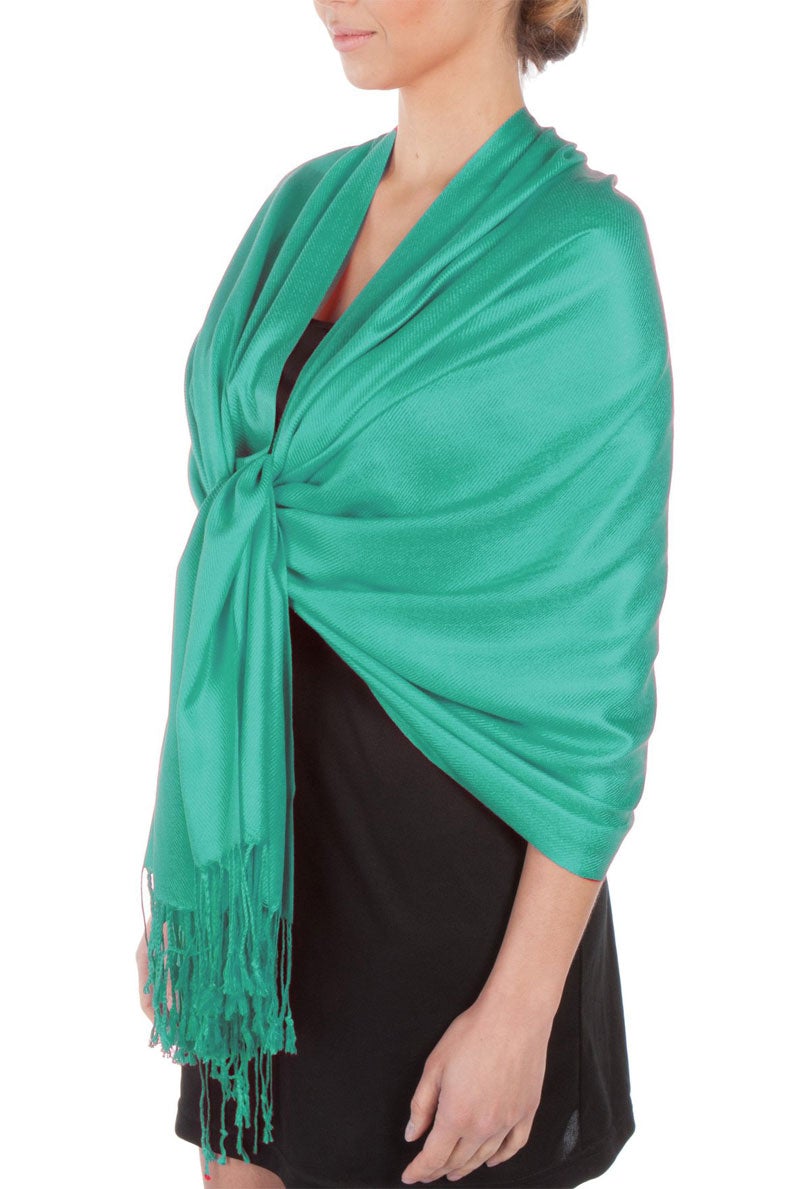 Sakkas Large Soft Silky Pashmina Feel Shawl Wrap Scarf Stole in Solid Colors - Concordia Style Boutique
