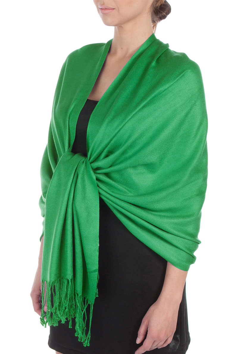 Sakkas Large Soft Silky Pashmina Feel Shawl Wrap Scarf Stole in Solid Colors - Concordia Style Boutique