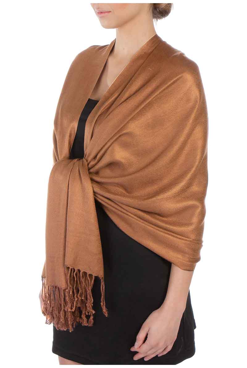 Sakkas Large Soft Silky Pashmina Feel Shawl Wrap Scarf Stole in Solid Colors - Concordia Style Boutique