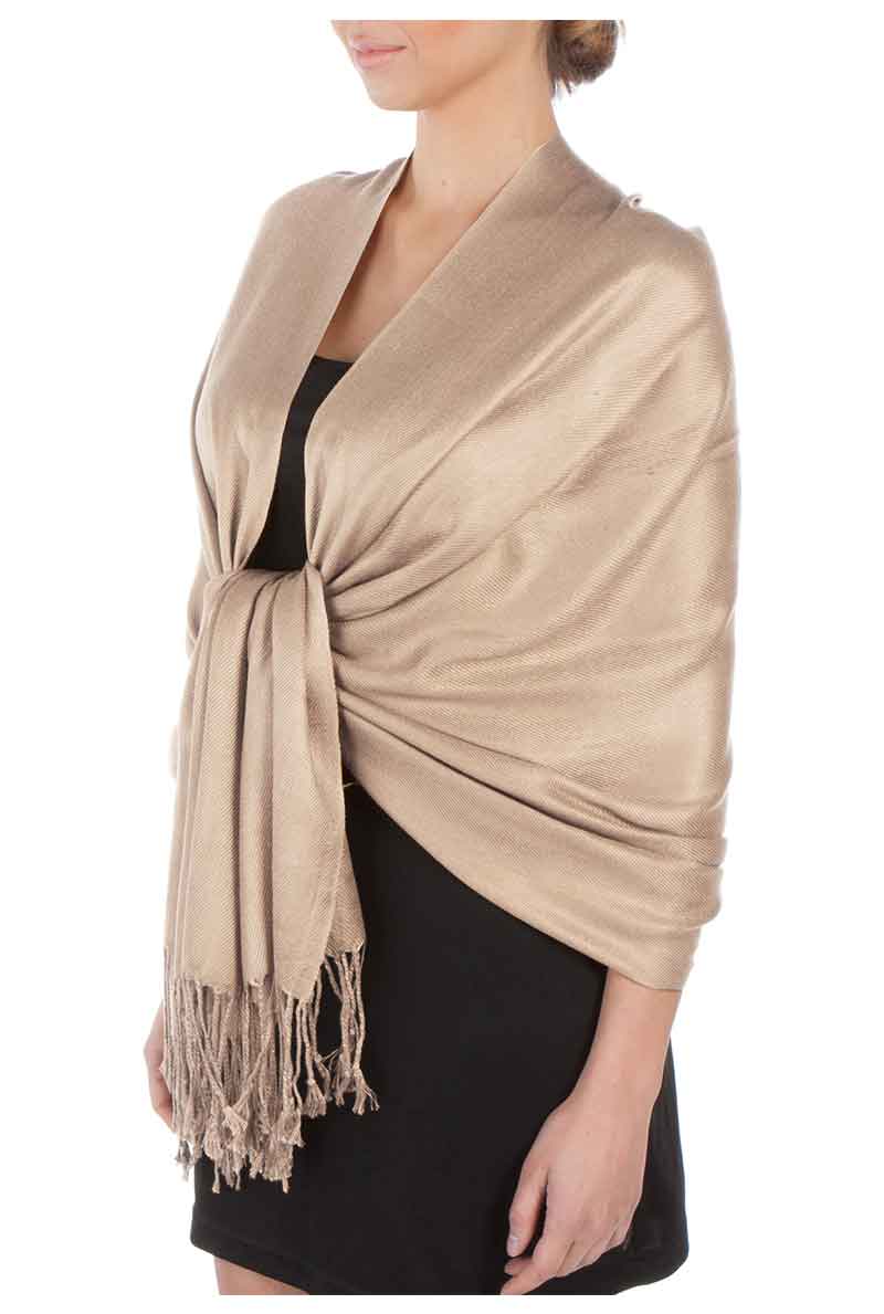 Sakkas Large Soft Silky Pashmina Feel Shawl Wrap Scarf Stole in Solid Colors - Concordia Style Boutique