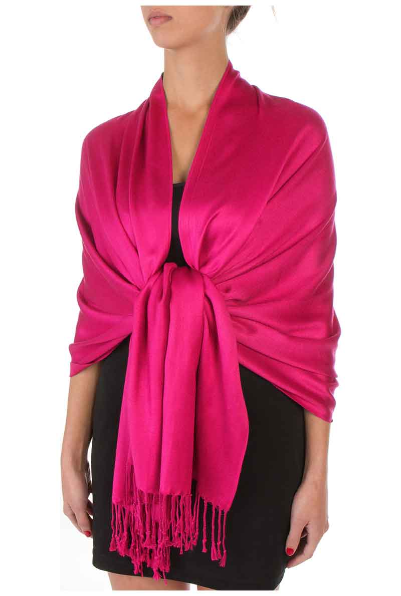 Sakkas Large Soft Silky Pashmina Feel Shawl Wrap Scarf Stole in Solid Colors - Concordia Style Boutique