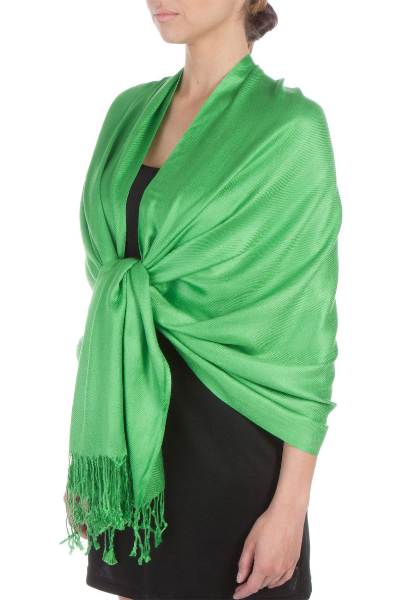 Sakkas Large Soft Silky Pashmina Feel Shawl Wrap Scarf Stole in Solid Colors - Concordia Style Boutique