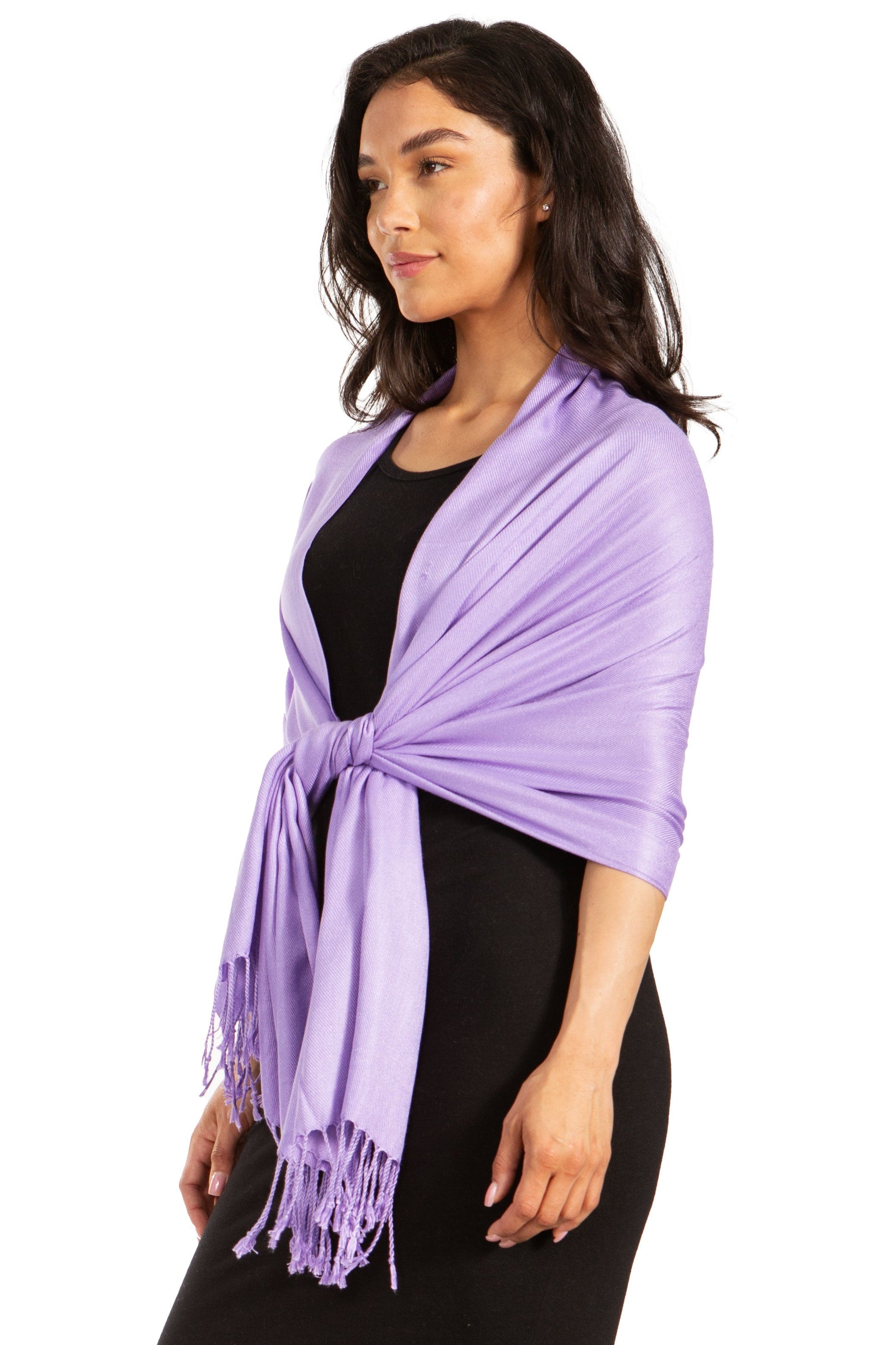Sakkas Large Soft Silky Pashmina Feel Shawl Wrap Scarf Stole in Solid Colors - Concordia Style Boutique