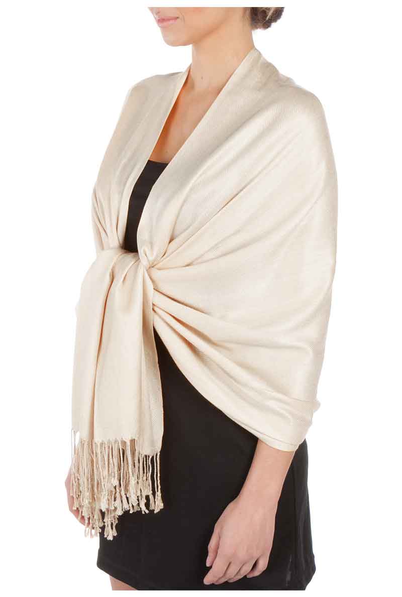 Sakkas Large Soft Silky Pashmina Feel Shawl Wrap Scarf Stole in Solid Colors - Concordia Style Boutique