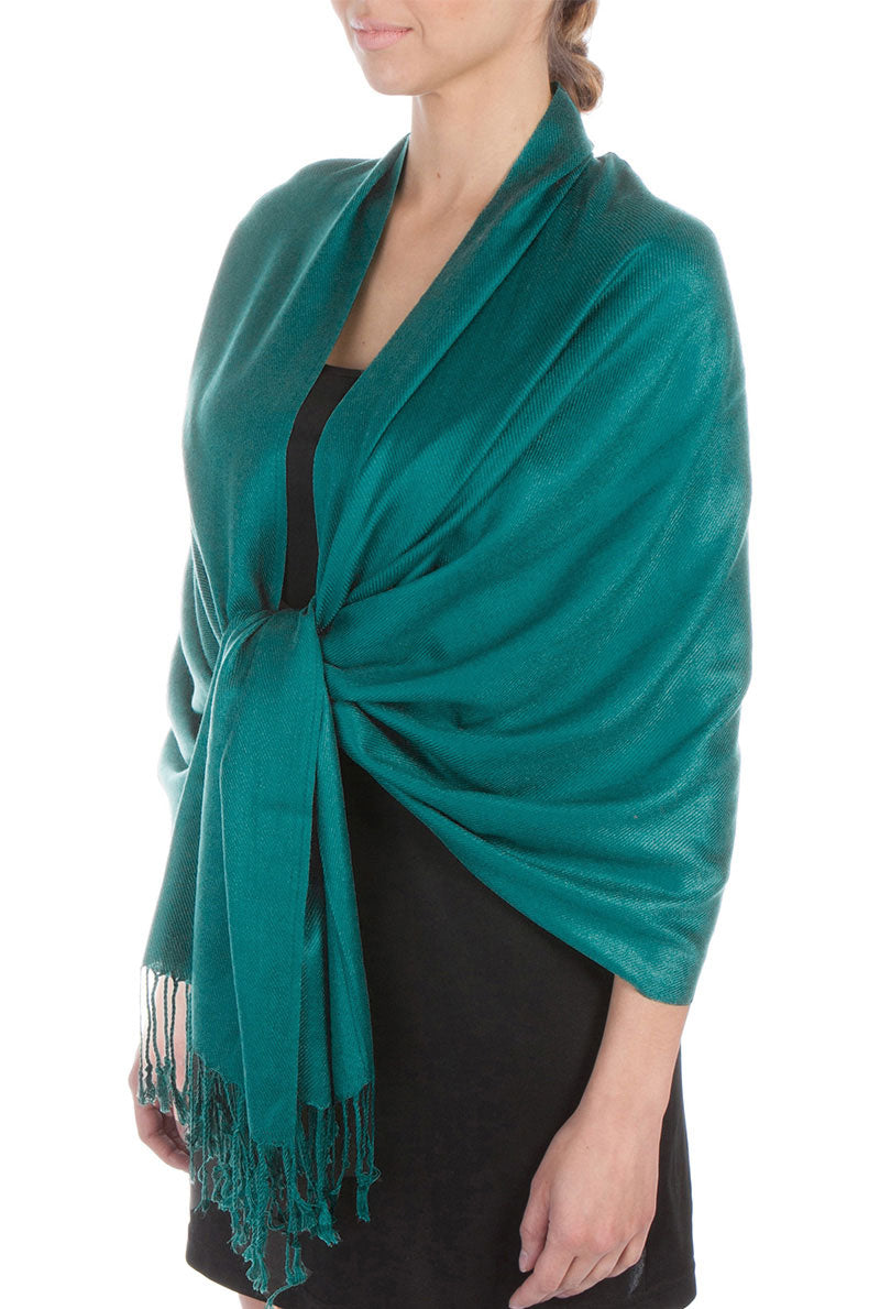 Sakkas Large Soft Silky Pashmina Feel Shawl Wrap Scarf Stole in Solid Colors - Concordia Style Boutique