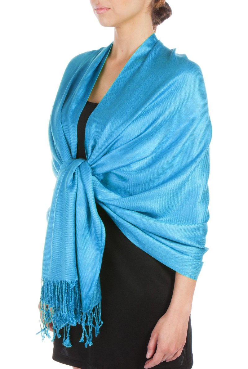 Sakkas Large Soft Silky Pashmina Feel Shawl Wrap Scarf Stole in Solid Colors - Concordia Style Boutique