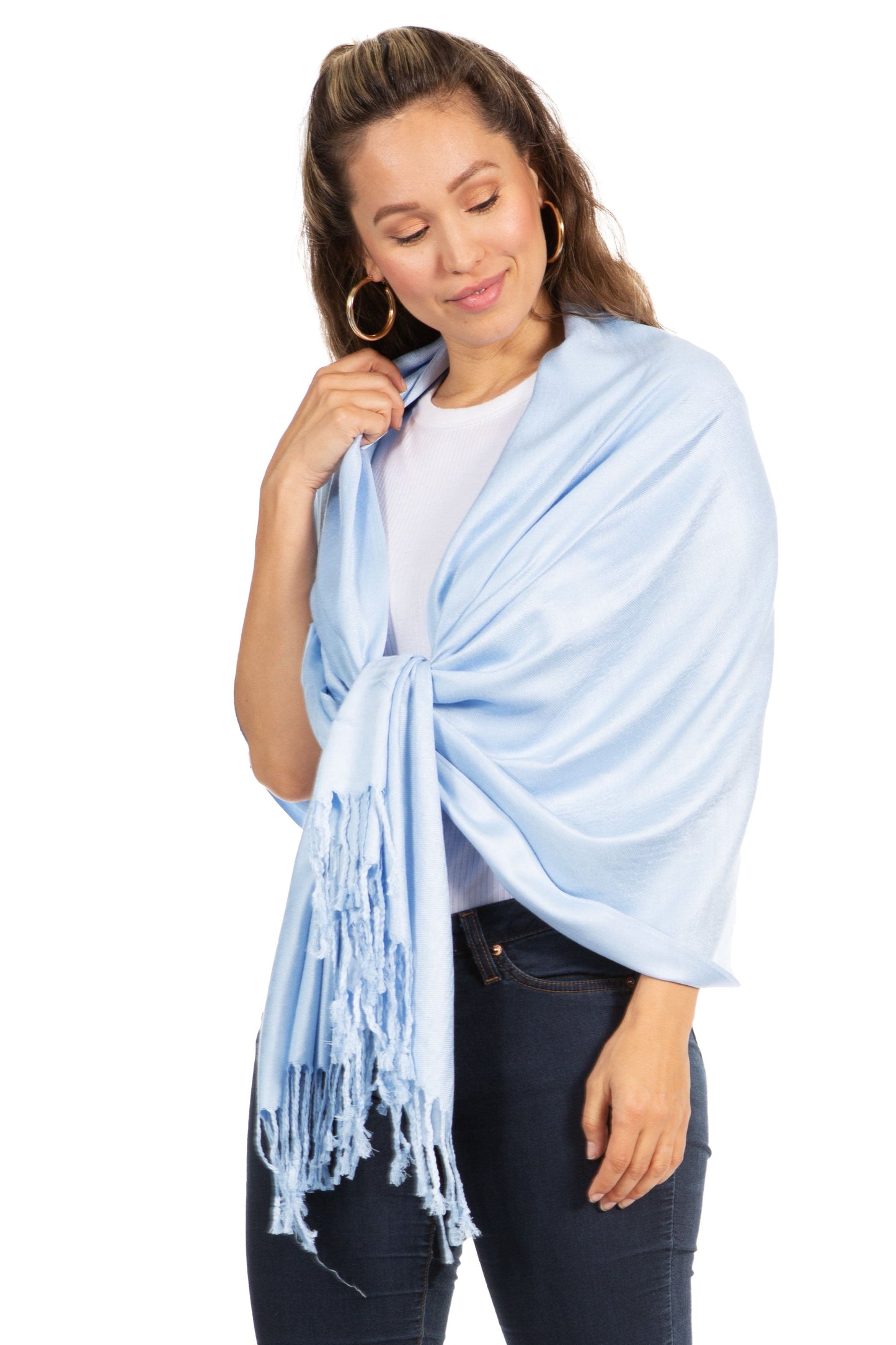 Sakkas 78" X 28" Rayon from Bamboo Soft Solid Pashmina Shawl / Wrap / Stole - Premium scarf from Sakkas Store - Just $16.98! Shop now at Concordia Style Boutique