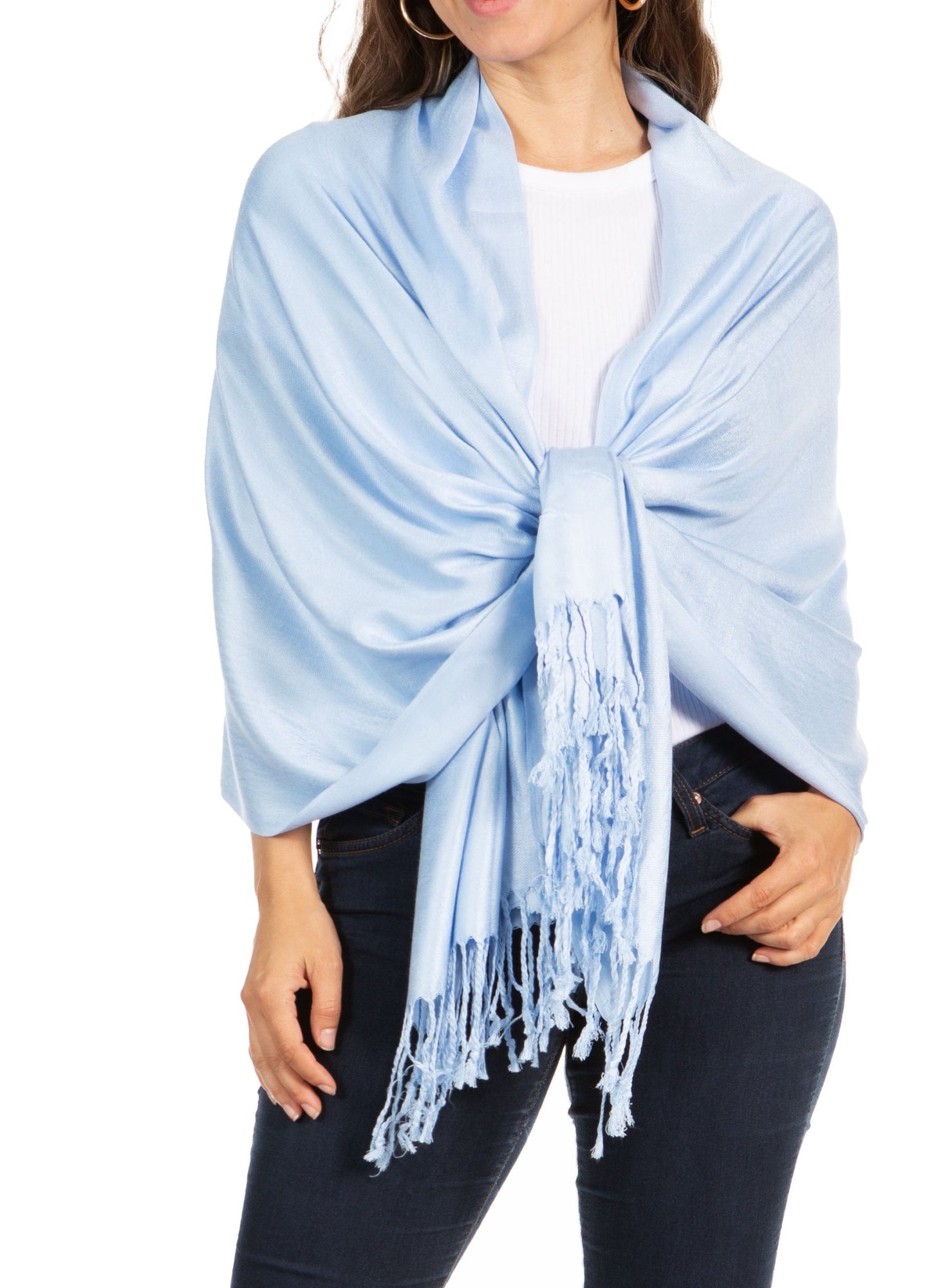 Sakkas 78" X 28" Rayon from Bamboo Soft Solid Pashmina Shawl / Wrap / Stole - Premium scarf from Sakkas Store - Just $16.98! Shop now at Concordia Style Boutique