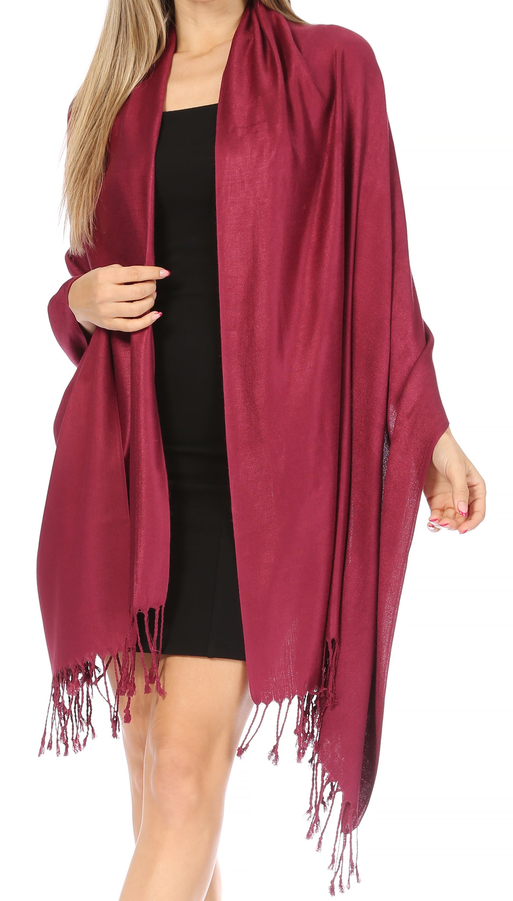 Sakkas 78" X 28" Rayon from Bamboo Soft Solid Pashmina Shawl / Wrap / Stole - Premium scarf from Sakkas Store - Just $16.98! Shop now at Concordia Style Boutique