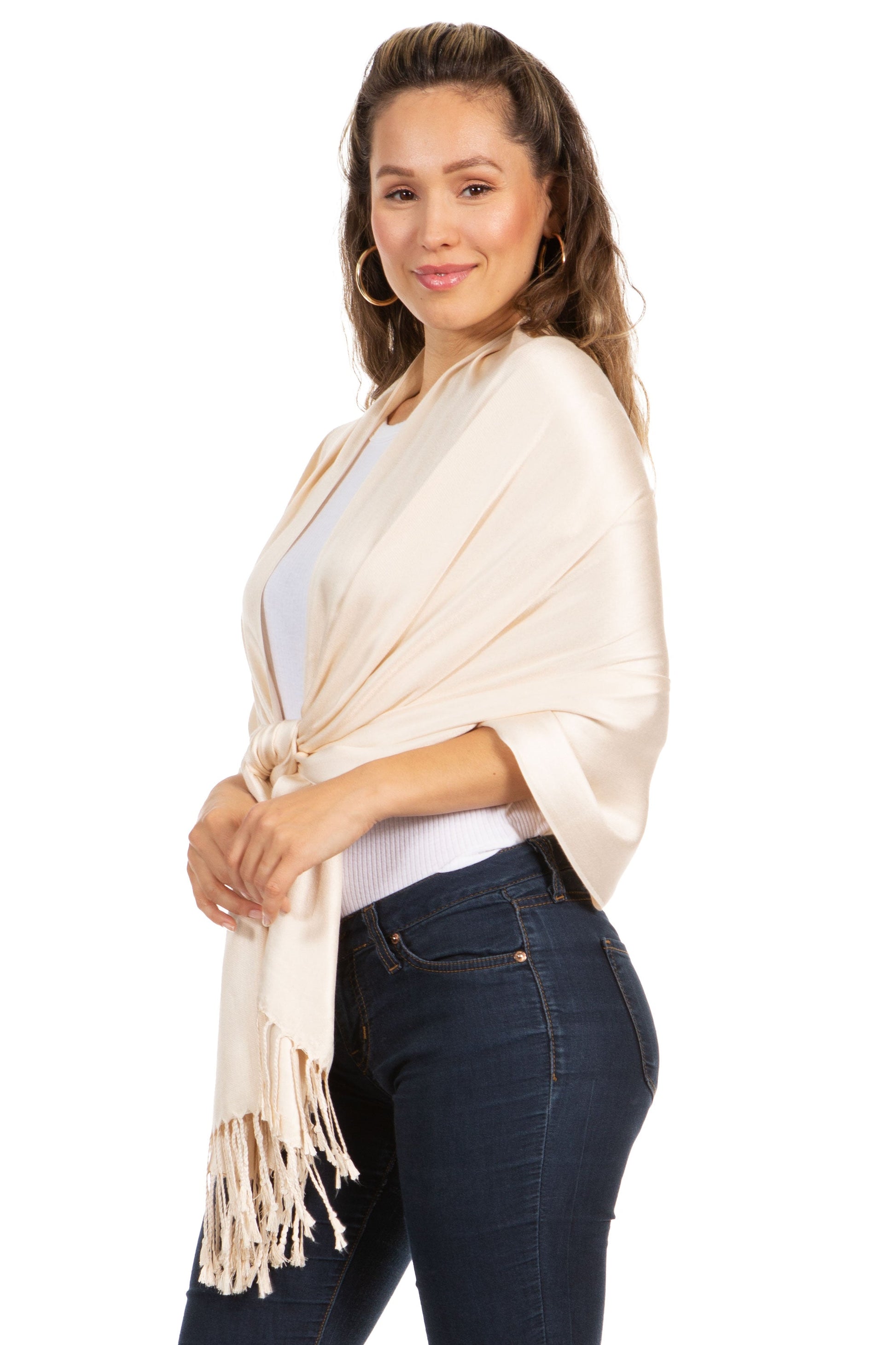 Sakkas 78" X 28" Rayon from Bamboo Soft Solid Pashmina Shawl / Wrap / Stole - Premium scarf from Sakkas Store - Just $16.98! Shop now at Concordia Style Boutique