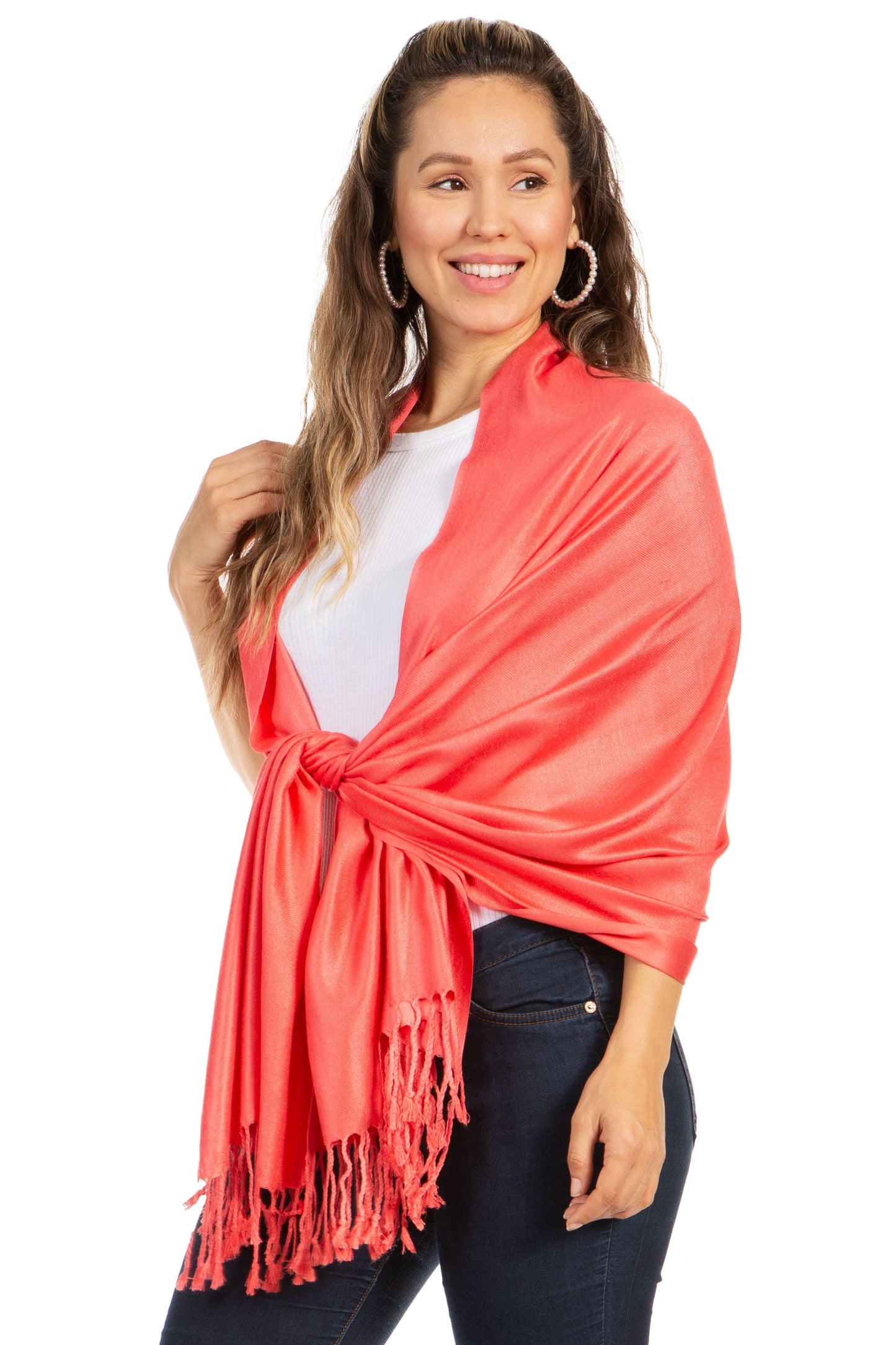 Sakkas 78" X 28" Rayon from Bamboo Soft Solid Pashmina Shawl / Wrap / Stole - Premium scarf from Sakkas Store - Just $16.98! Shop now at Concordia Style Boutique