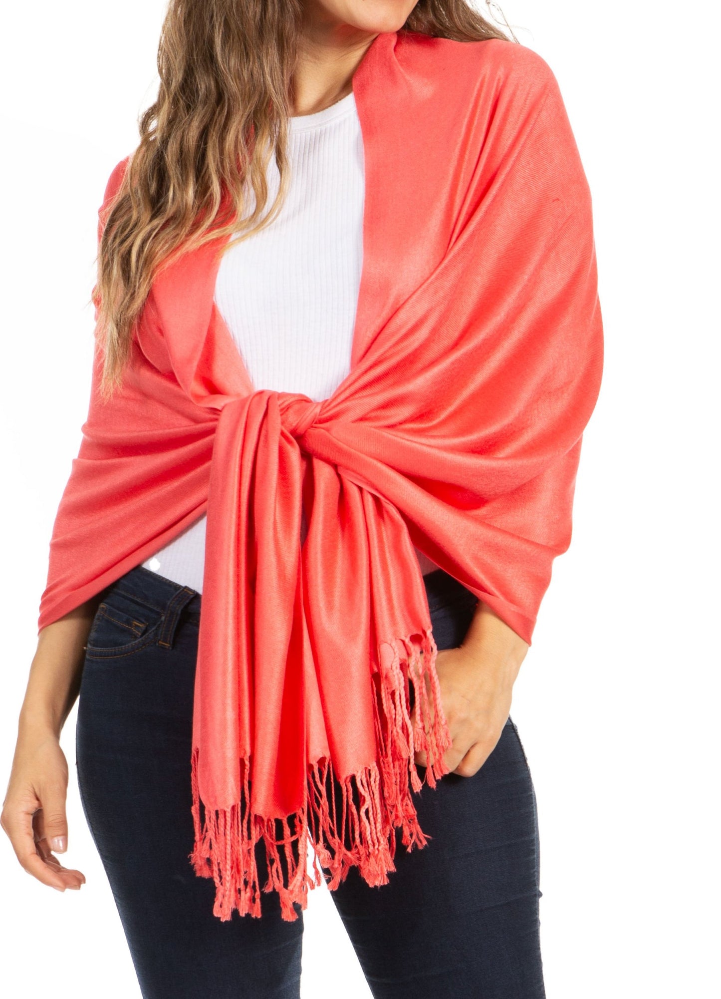 Sakkas 78" X 28" Rayon from Bamboo Soft Solid Pashmina Shawl / Wrap / Stole - Premium scarf from Sakkas Store - Just $16.98! Shop now at Concordia Style Boutique