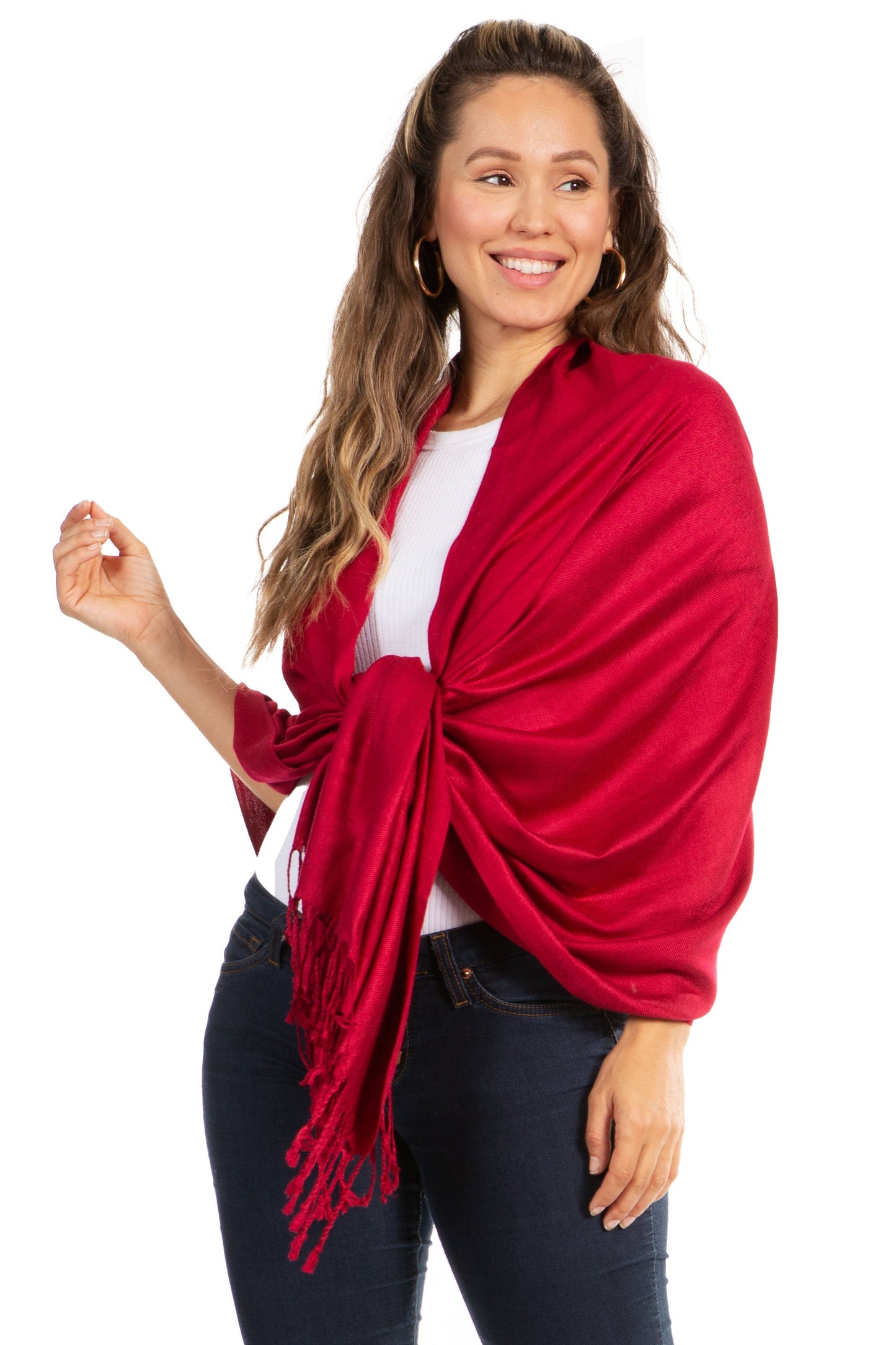 Sakkas 78" X 28" Rayon from Bamboo Soft Solid Pashmina Shawl / Wrap / Stole - Premium scarf from Sakkas Store - Just $16.98! Shop now at Concordia Style Boutique
