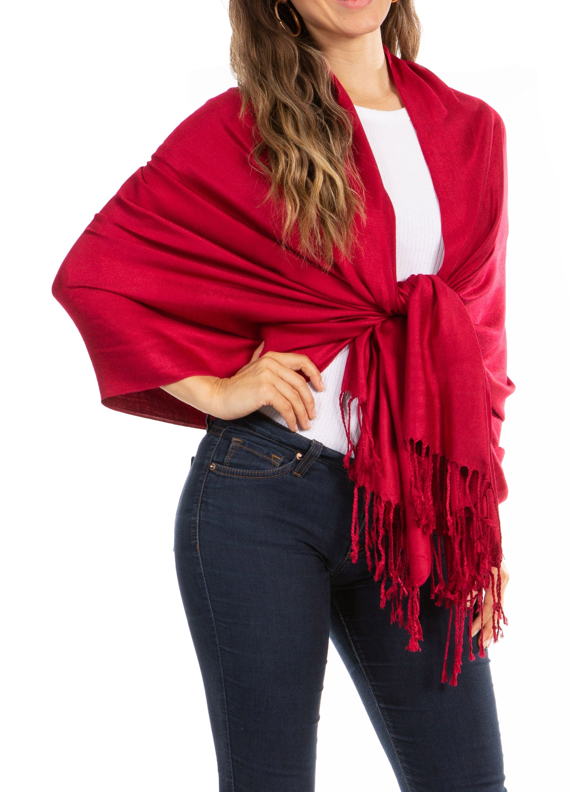 Sakkas 78" X 28" Rayon from Bamboo Soft Solid Pashmina Shawl / Wrap / Stole - Premium scarf from Sakkas Store - Just $16.98! Shop now at Concordia Style Boutique