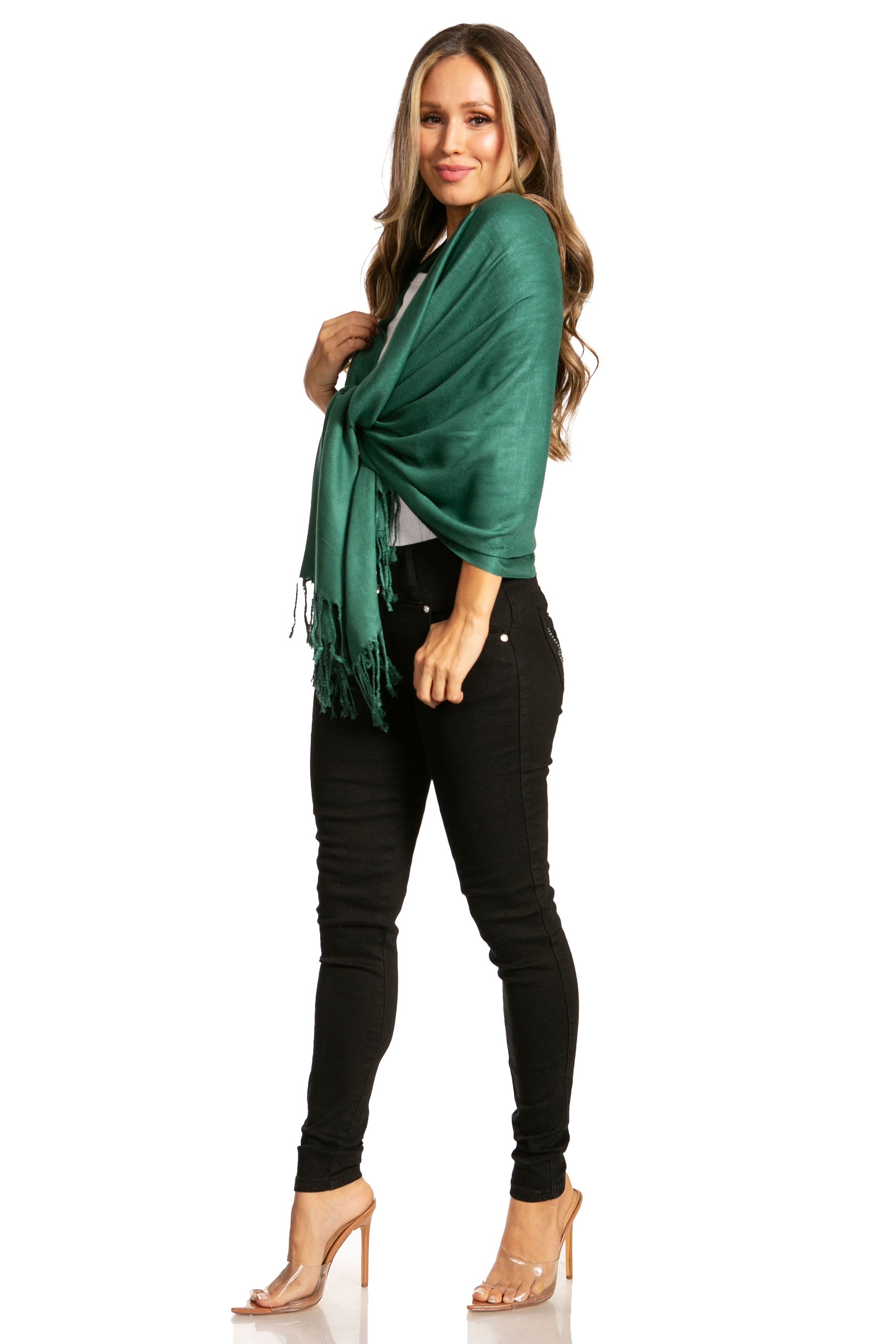 Sakkas 78" X 28" Rayon from Bamboo Soft Solid Pashmina Shawl / Wrap / Stole - Premium scarf from Sakkas Store - Just $16.98! Shop now at Concordia Style Boutique