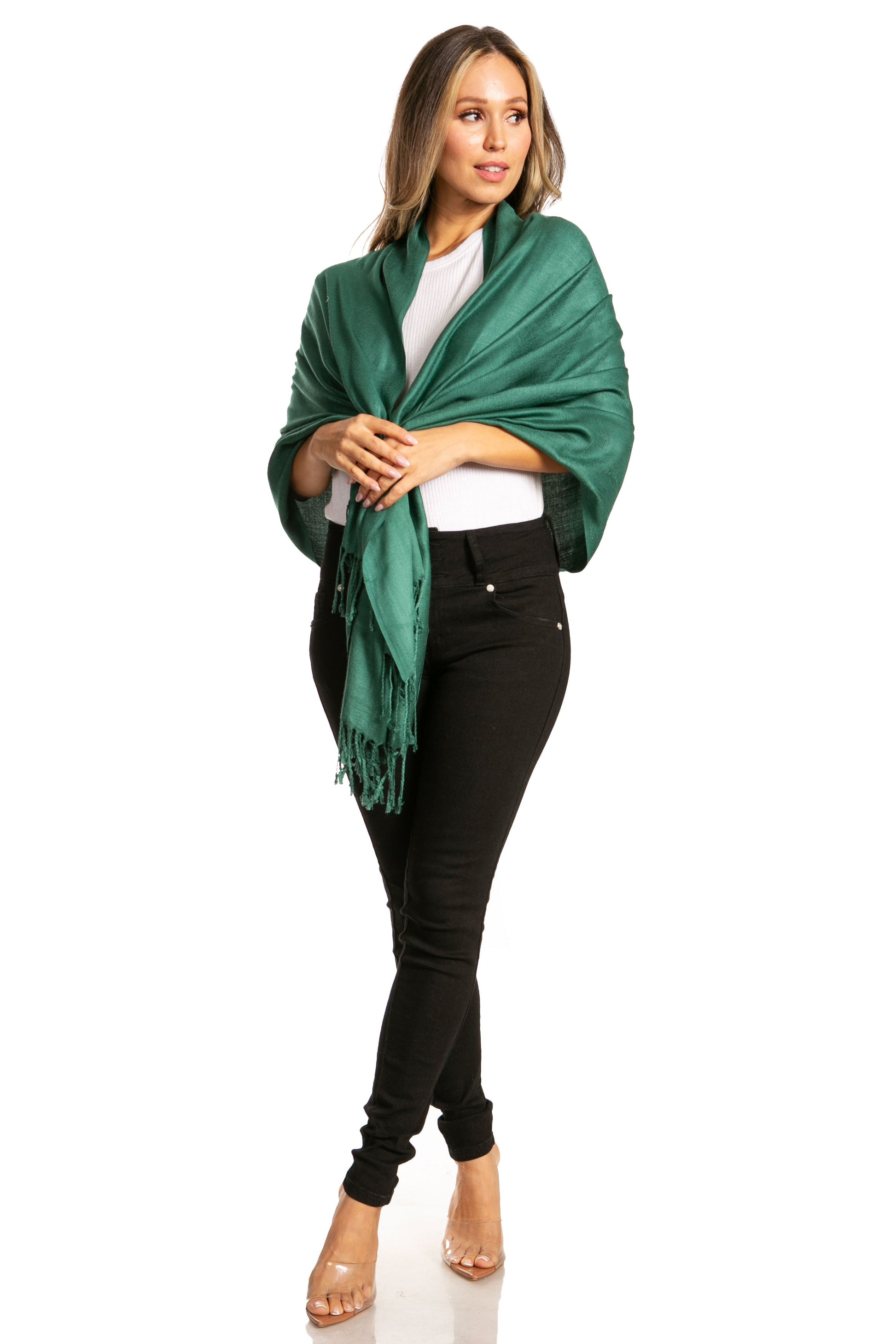 Sakkas 78" X 28" Rayon from Bamboo Soft Solid Pashmina Shawl / Wrap / Stole - Premium scarf from Sakkas Store - Just $16.98! Shop now at Concordia Style Boutique