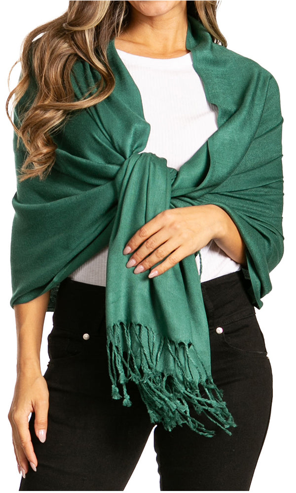 Sakkas 78" X 28" Rayon from Bamboo Soft Solid Pashmina Shawl / Wrap / Stole - Premium scarf from Sakkas Store - Just $16.98! Shop now at Concordia Style Boutique