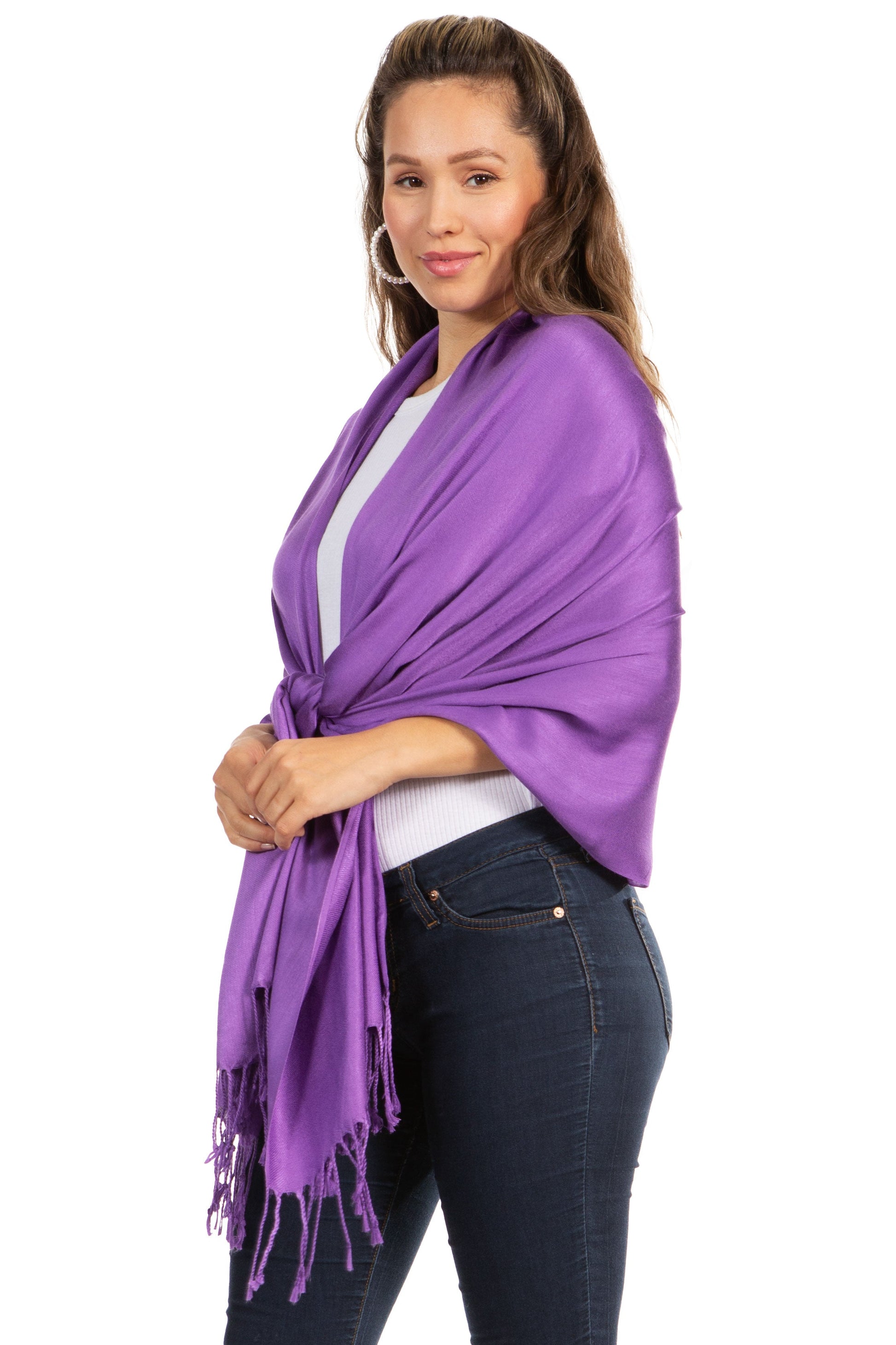 Sakkas 78" X 28" Rayon from Bamboo Soft Solid Pashmina Shawl / Wrap / Stole - Premium scarf from Sakkas Store - Just $16.98! Shop now at Concordia Style Boutique