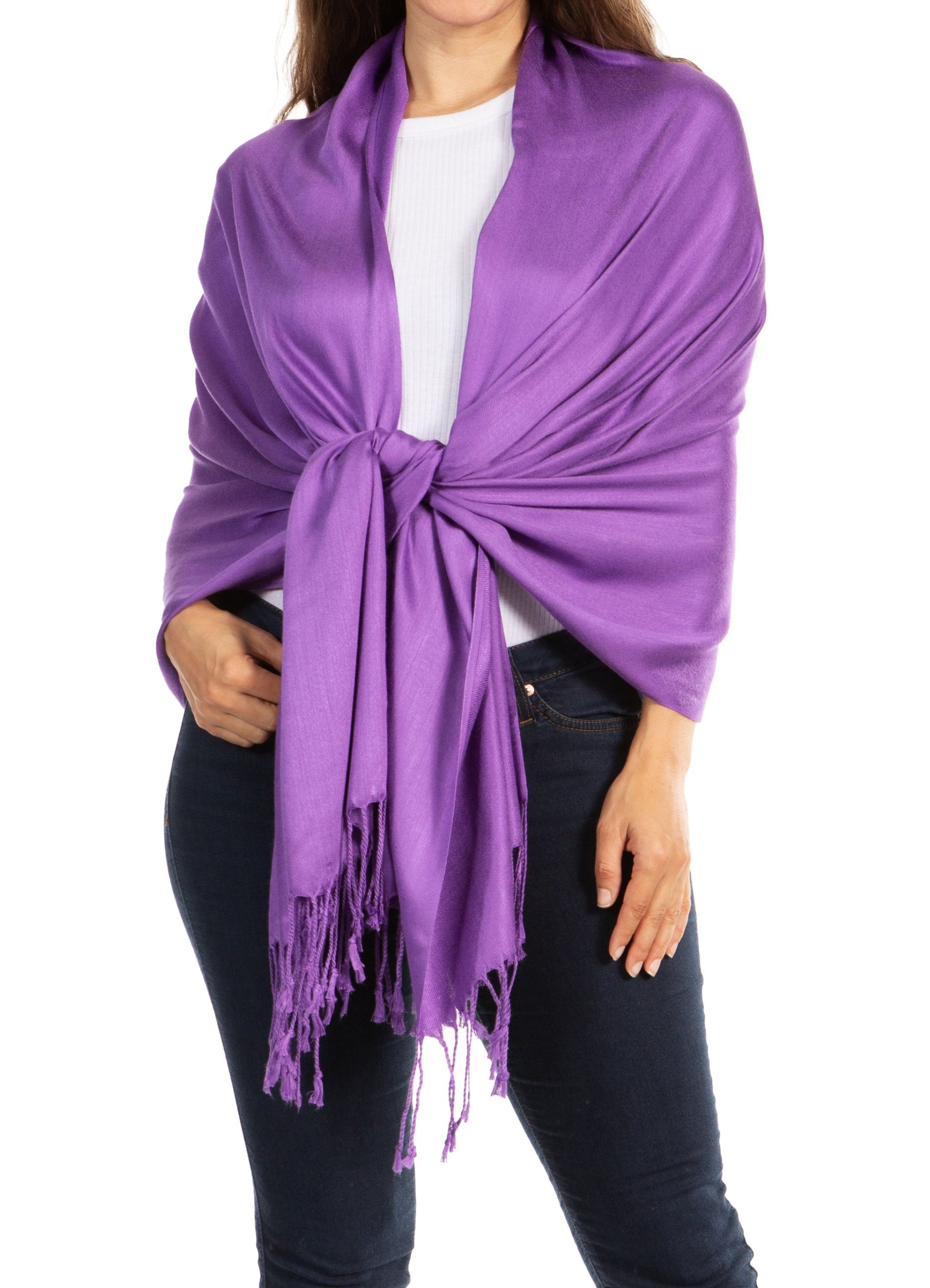 Sakkas 78" X 28" Rayon from Bamboo Soft Solid Pashmina Shawl / Wrap / Stole - Premium scarf from Sakkas Store - Just $16.98! Shop now at Concordia Style Boutique