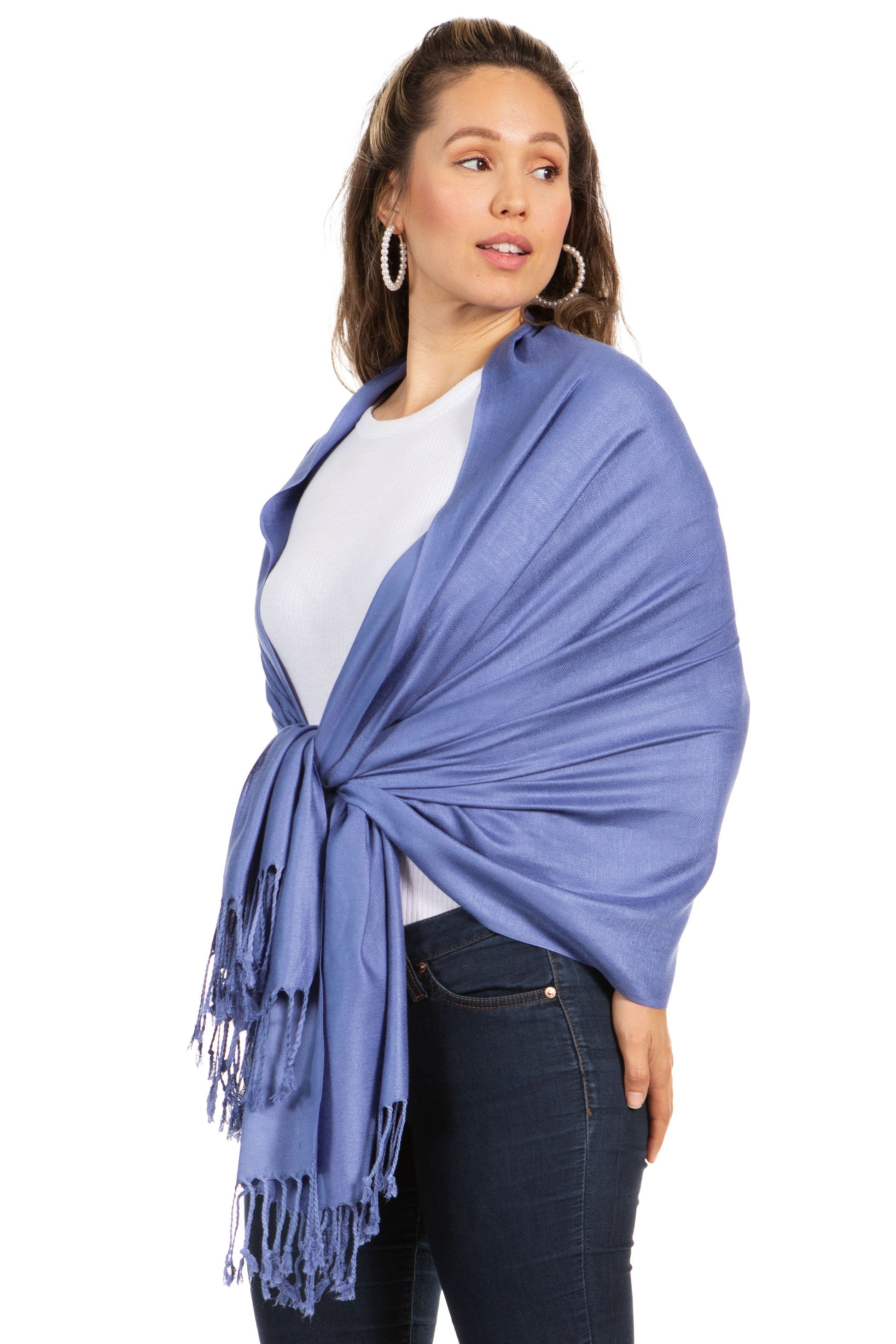 Sakkas 78" X 28" Rayon from Bamboo Soft Solid Pashmina Shawl / Wrap / Stole - Premium scarf from Sakkas Store - Just $16.98! Shop now at Concordia Style Boutique