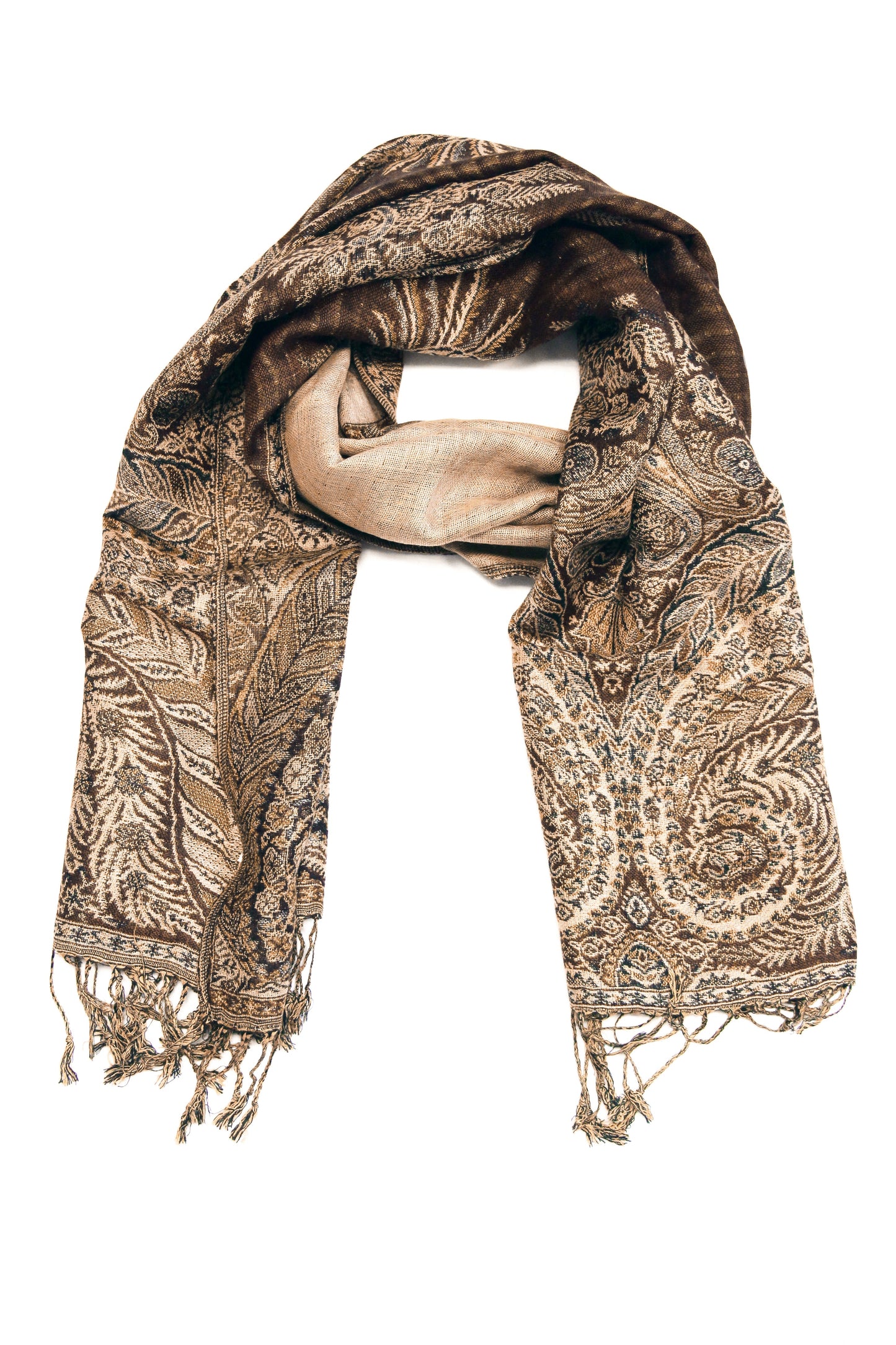 Sakkas 70" x 28" Big Paisley Jacquard Layered Woven Pashmina Shawl / Wrap Stole - Premium scarf from Sakkas Store - Just $16.98! Shop now at Concordia Style Boutique