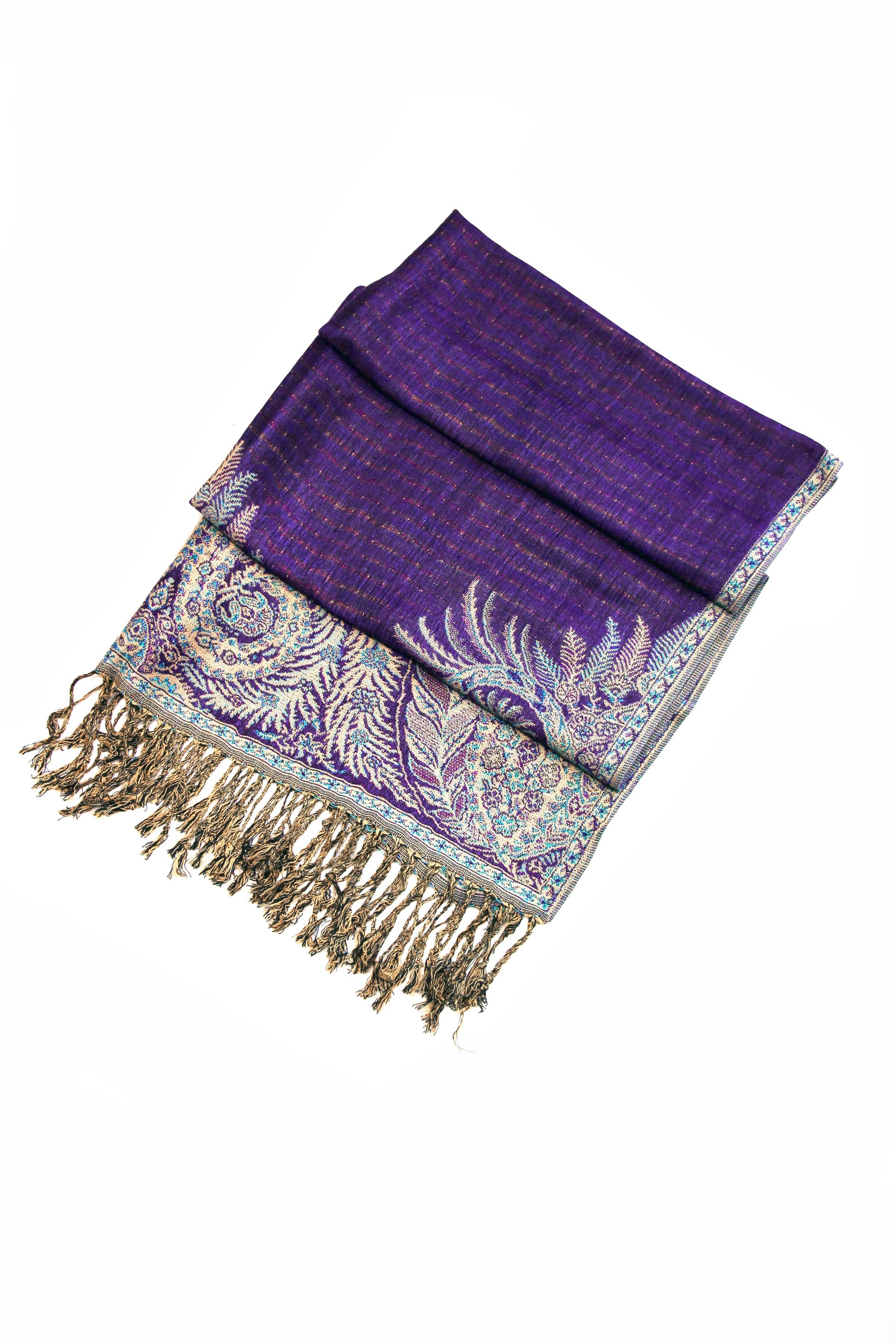 Sakkas 70" x 28" Big Paisley Jacquard Layered Woven Pashmina Shawl / Wrap Stole - Premium scarf from Sakkas Store - Just $16.98! Shop now at Concordia Style Boutique