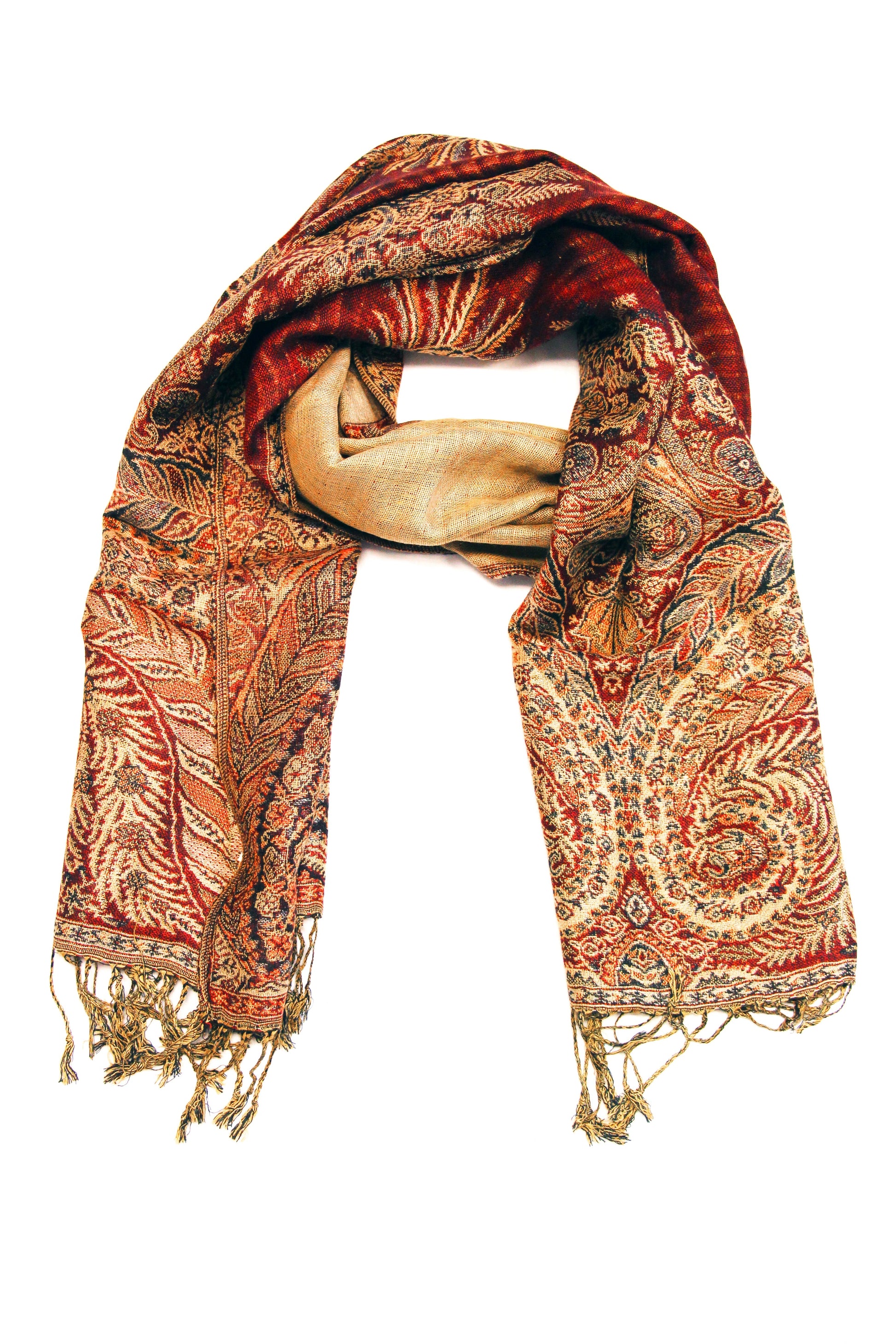 Sakkas 70" x 28" Big Paisley Jacquard Layered Woven Pashmina Shawl / Wrap Stole - Premium scarf from Sakkas Store - Just $16.98! Shop now at Concordia Style Boutique