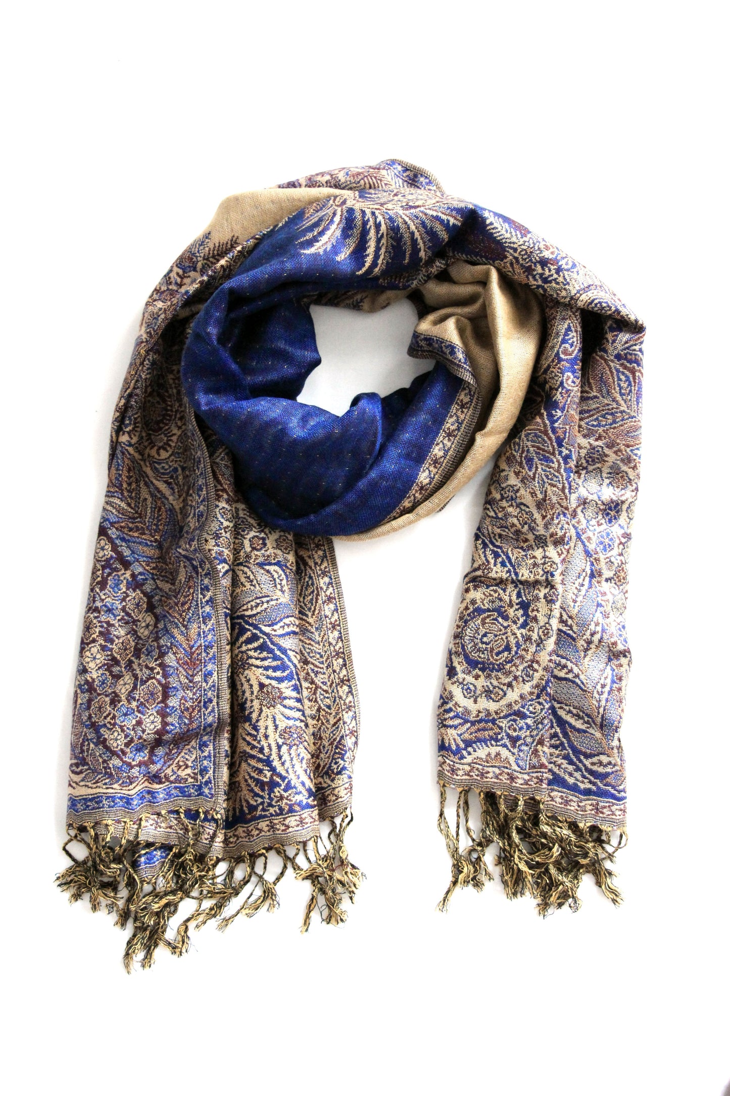 Sakkas 70" x 28" Big Paisley Jacquard Layered Woven Pashmina Shawl / Wrap Stole - Premium scarf from Sakkas Store - Just $16.98! Shop now at Concordia Style Boutique