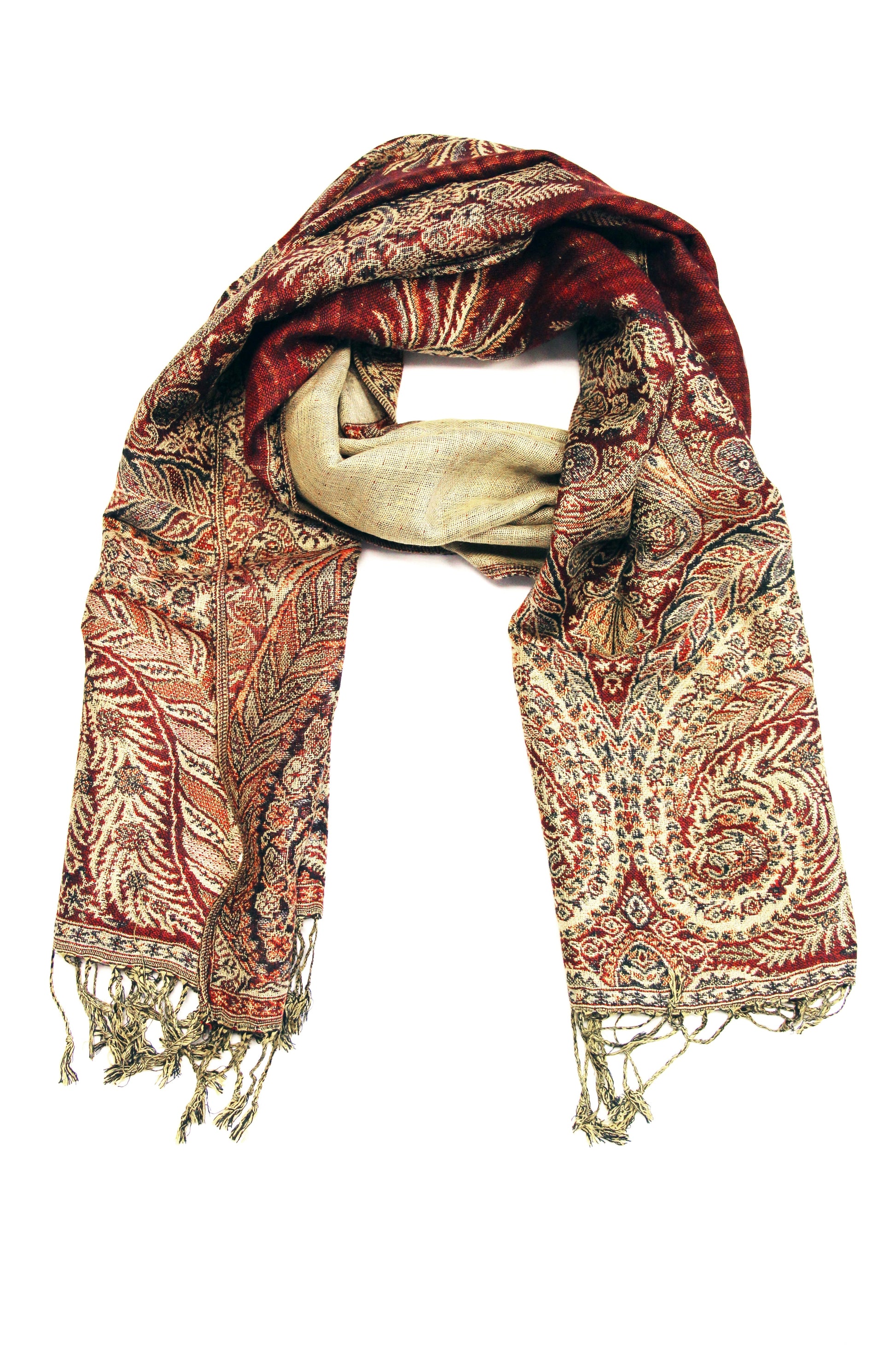 Sakkas 70" x 28" Big Paisley Jacquard Layered Woven Pashmina Shawl / Wrap Stole - Premium scarf from Sakkas Store - Just $16.98! Shop now at Concordia Style Boutique