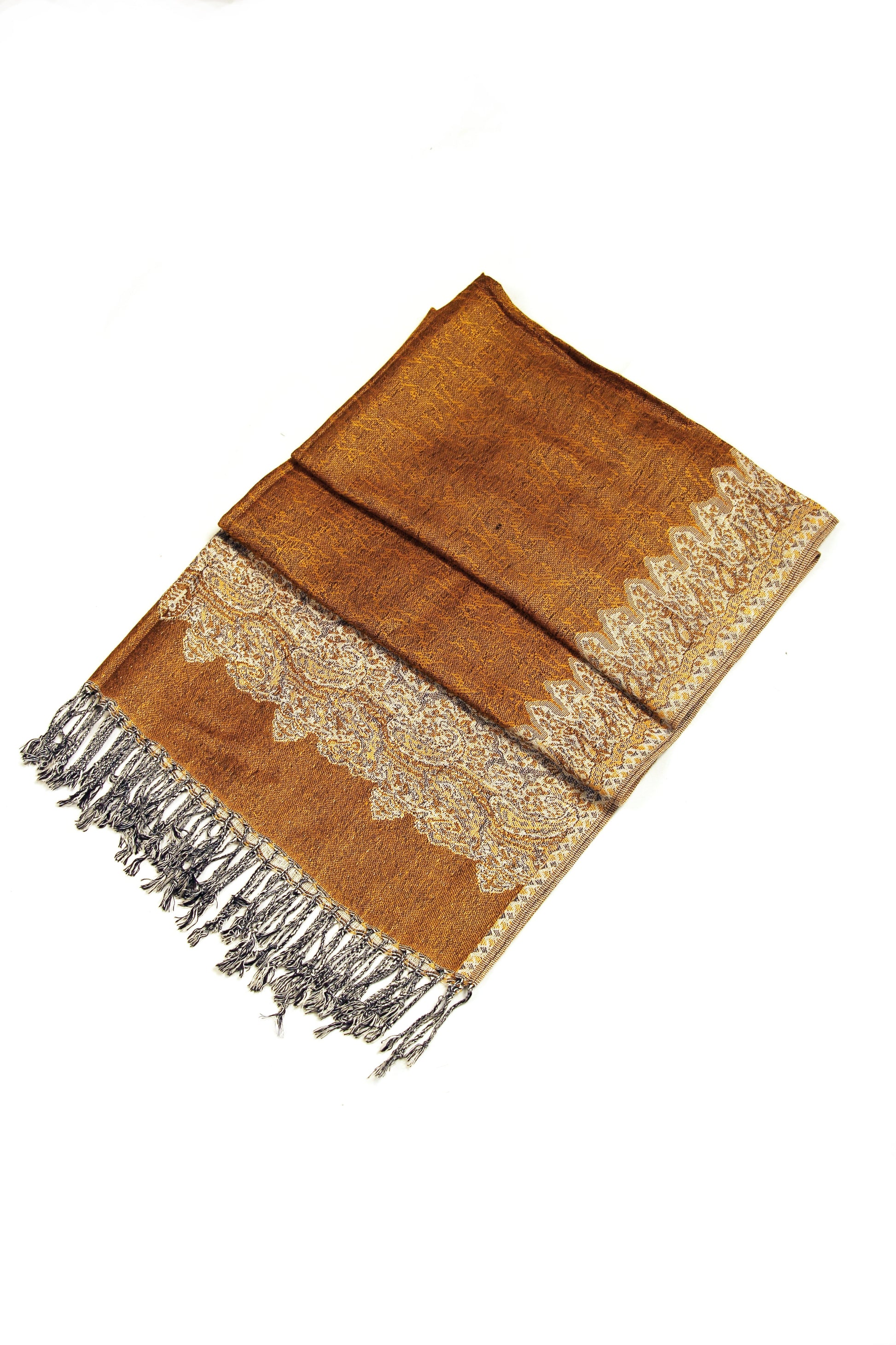 Sakkas 70" x 28" Border Pattern Layered Woven Pashmina Shawl Scarf Wrap Stole - Premium scarf from Sakkas Store - Just $16.98! Shop now at Concordia Style Boutique