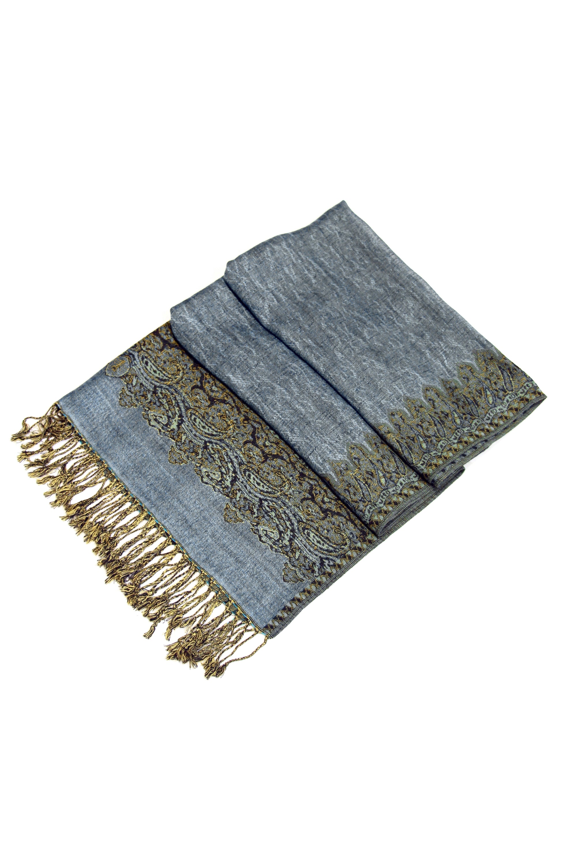 Sakkas 70" x 28" Border Pattern Layered Woven Pashmina Shawl Scarf Wrap Stole - Premium scarf from Sakkas Store - Just $16.98! Shop now at Concordia Style Boutique