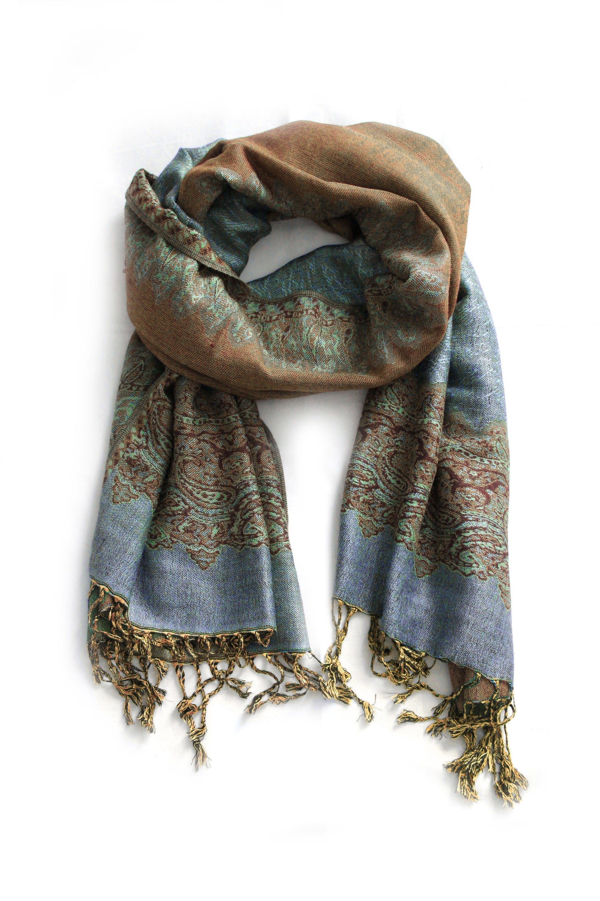 Sakkas 70" x 28" Border Pattern Layered Woven Pashmina Shawl Scarf Wrap Stole - Premium scarf from Sakkas Store - Just $16.98! Shop now at Concordia Style Boutique