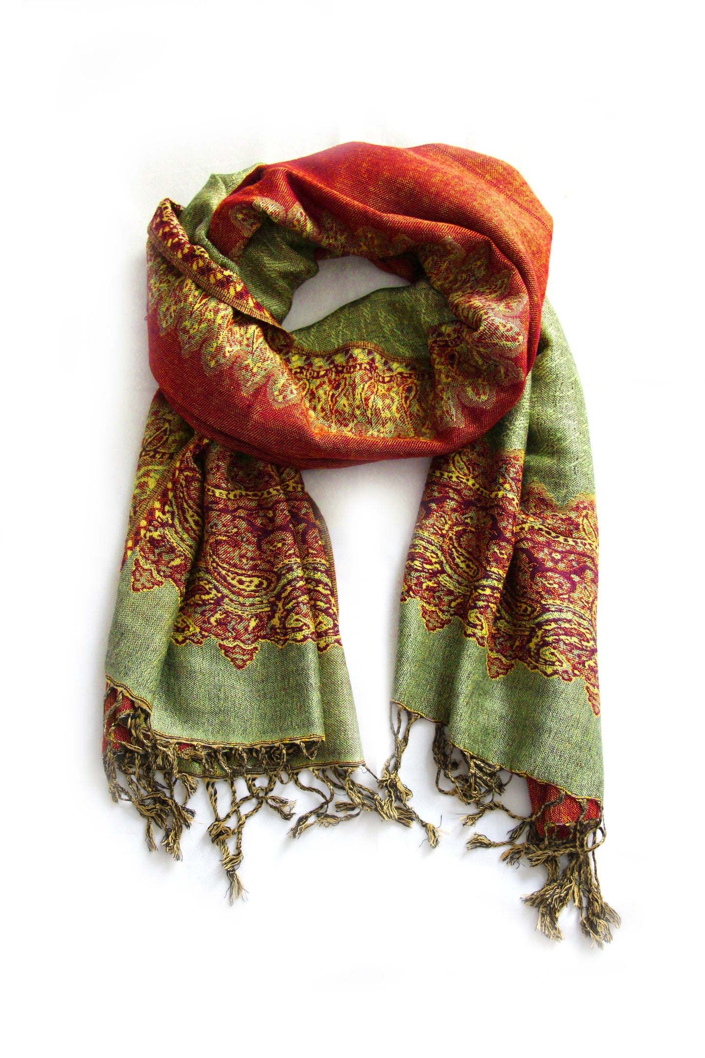 Sakkas 70" x 28" Border Pattern Layered Woven Pashmina Shawl Scarf Wrap Stole - Premium scarf from Sakkas Store - Just $16.98! Shop now at Concordia Style Boutique